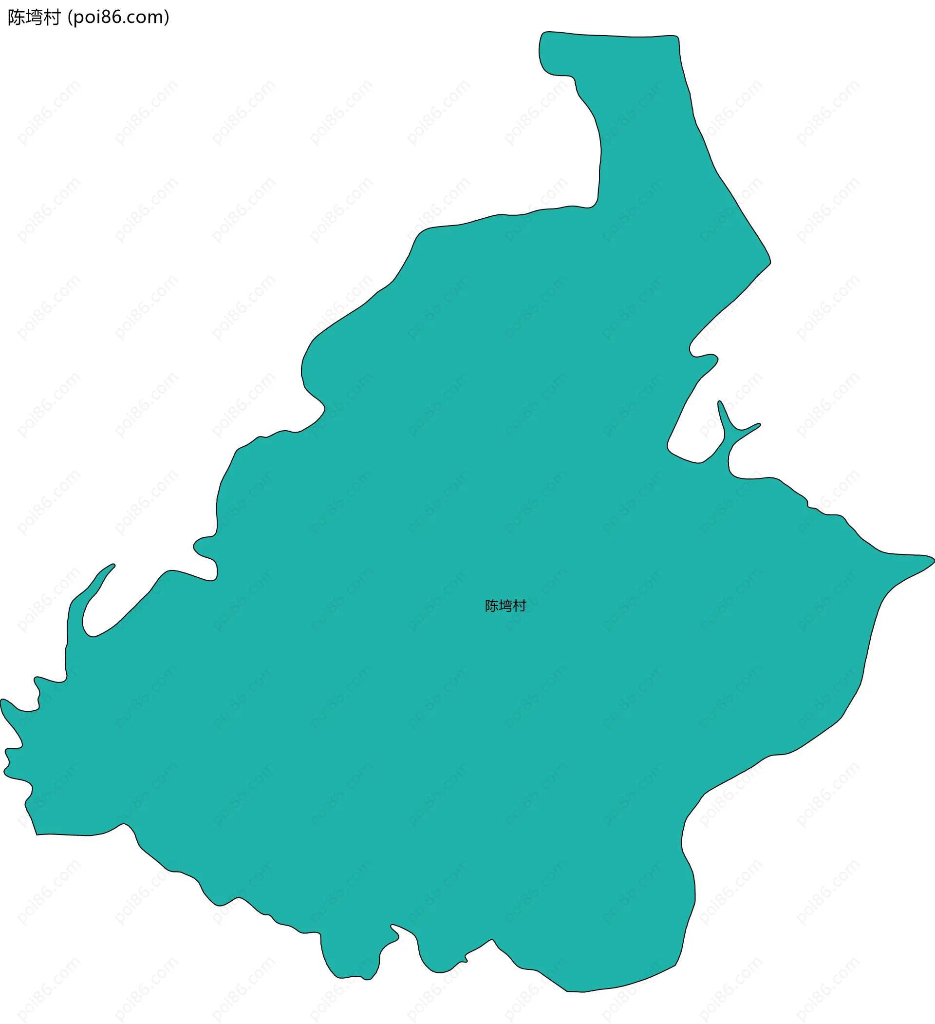 陈塆村边界地图