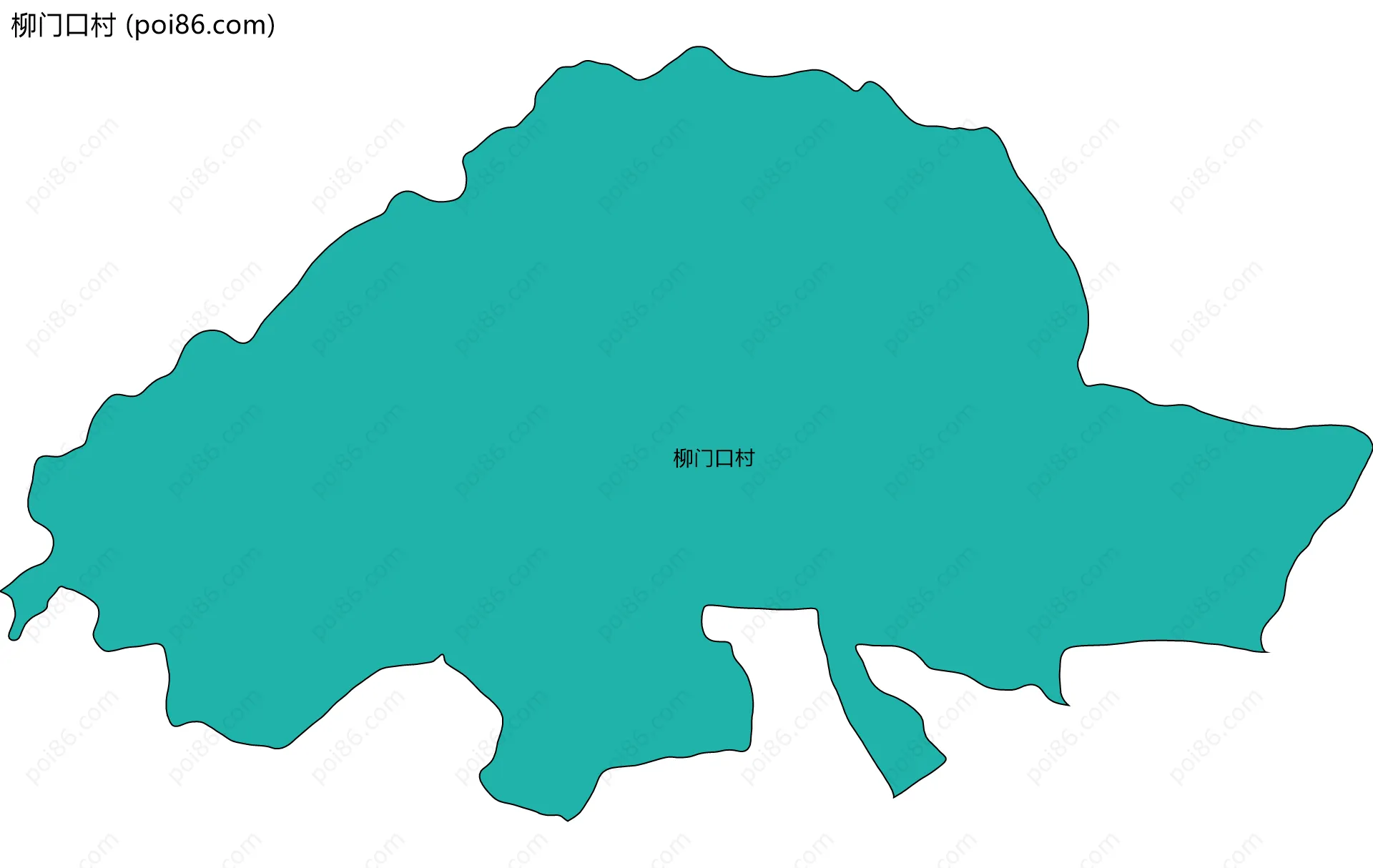 柳门口村边界地图