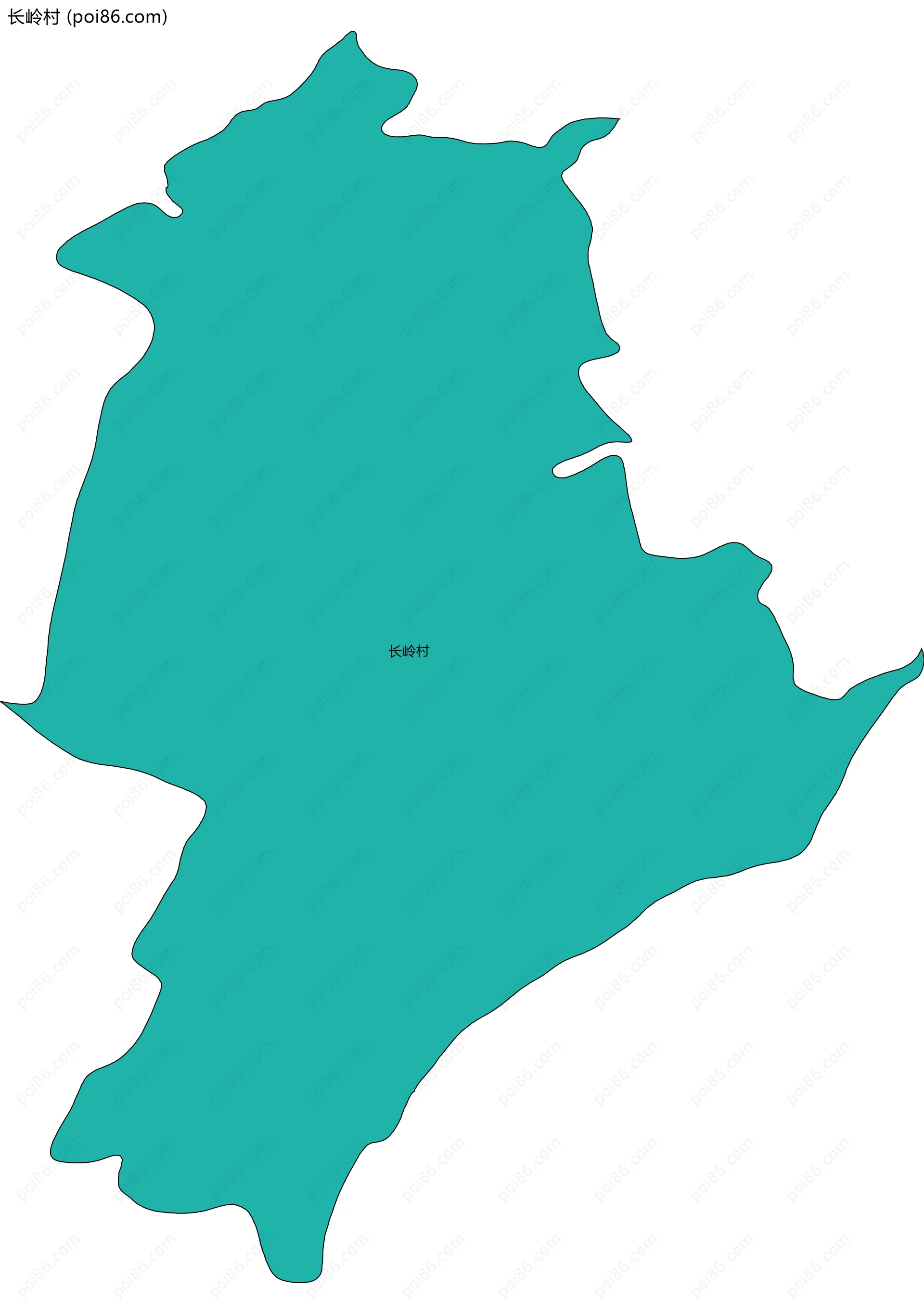 长岭村边界地图