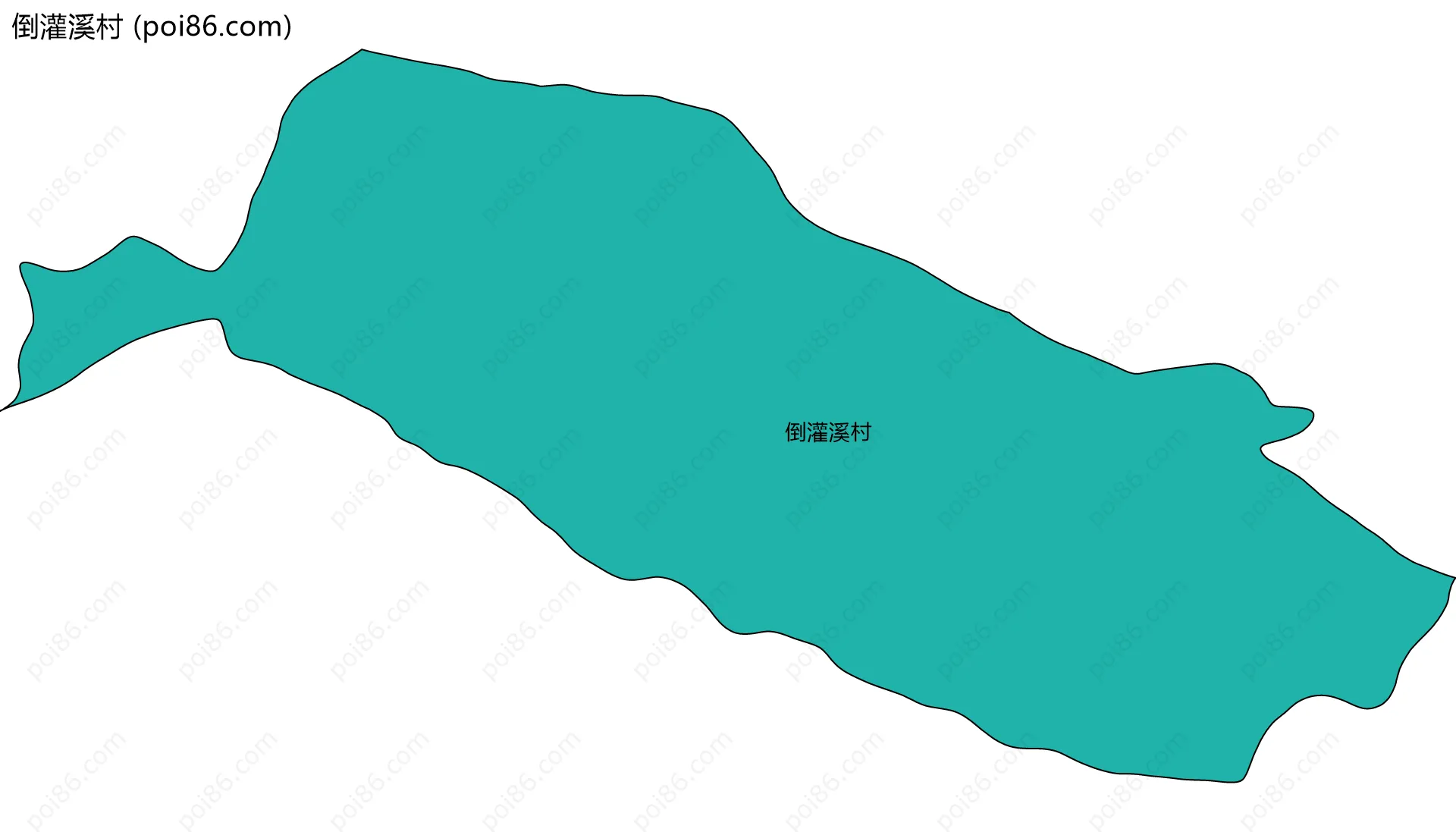 倒灌溪村边界地图