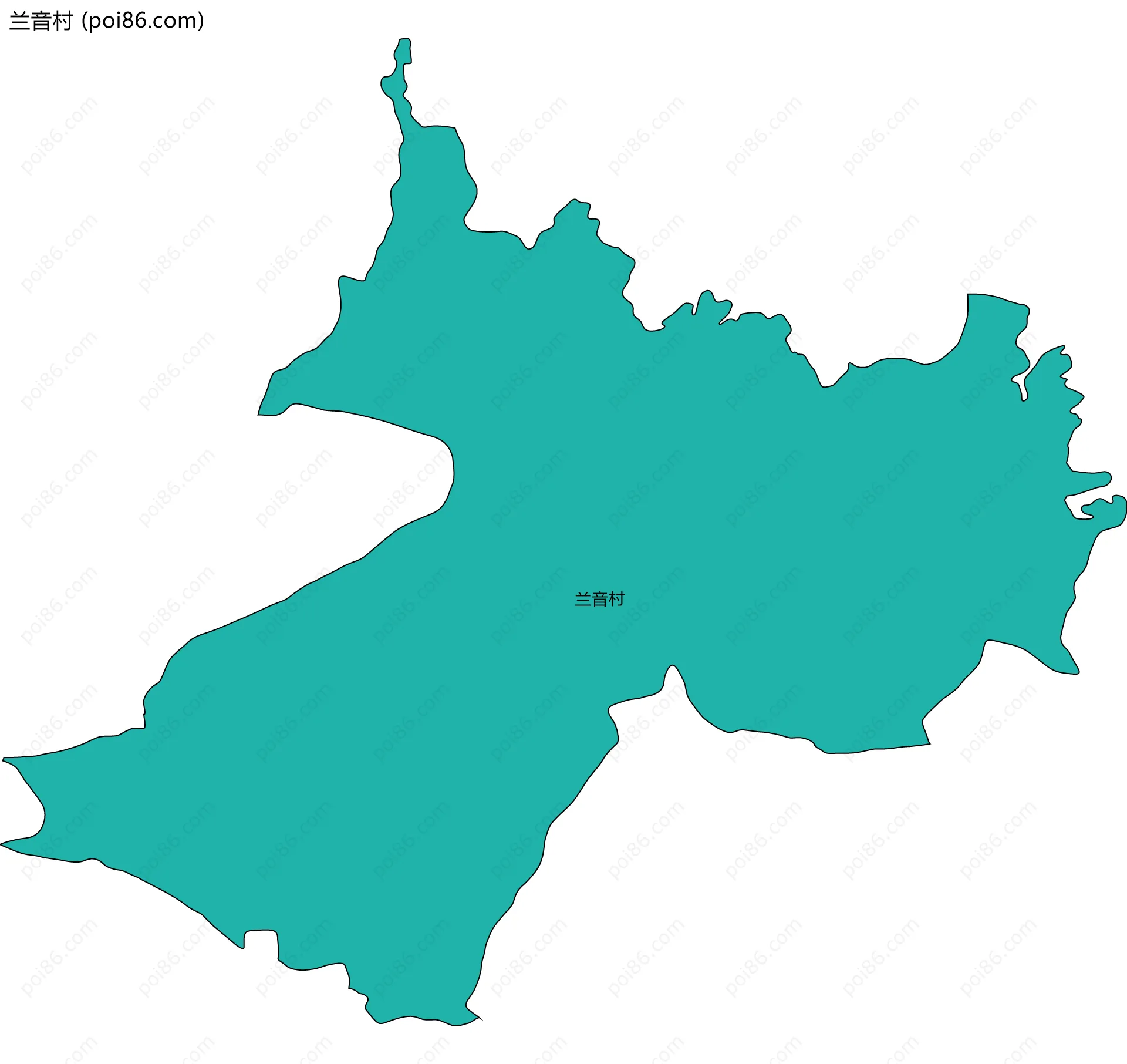 兰音村边界地图