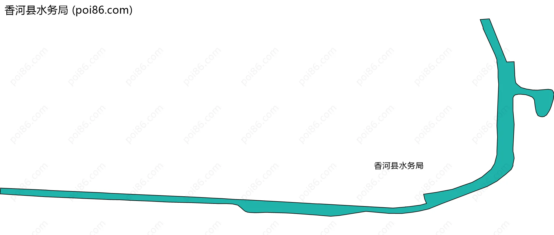 香河县水务局边界地图