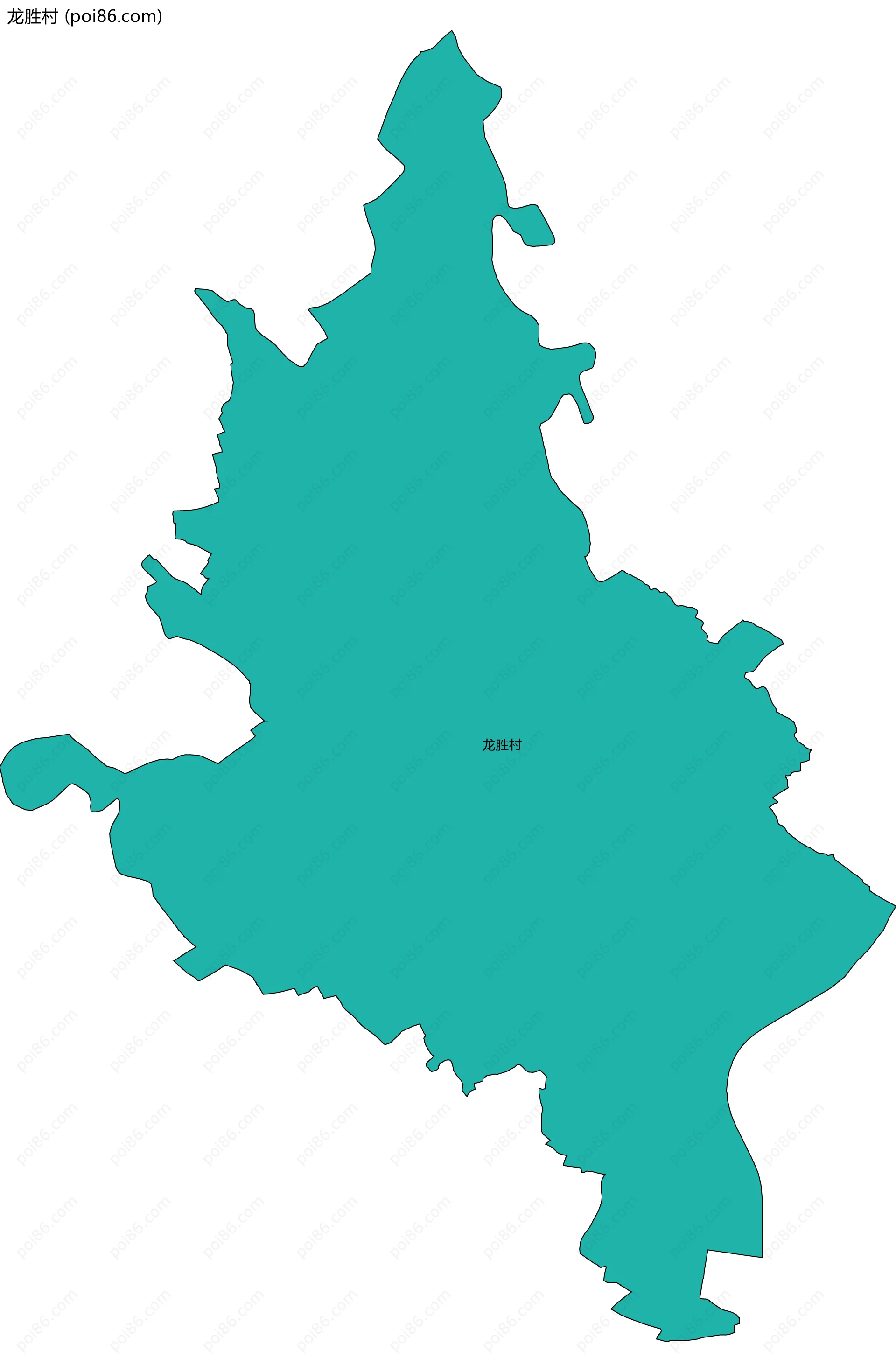 龙胜村边界地图