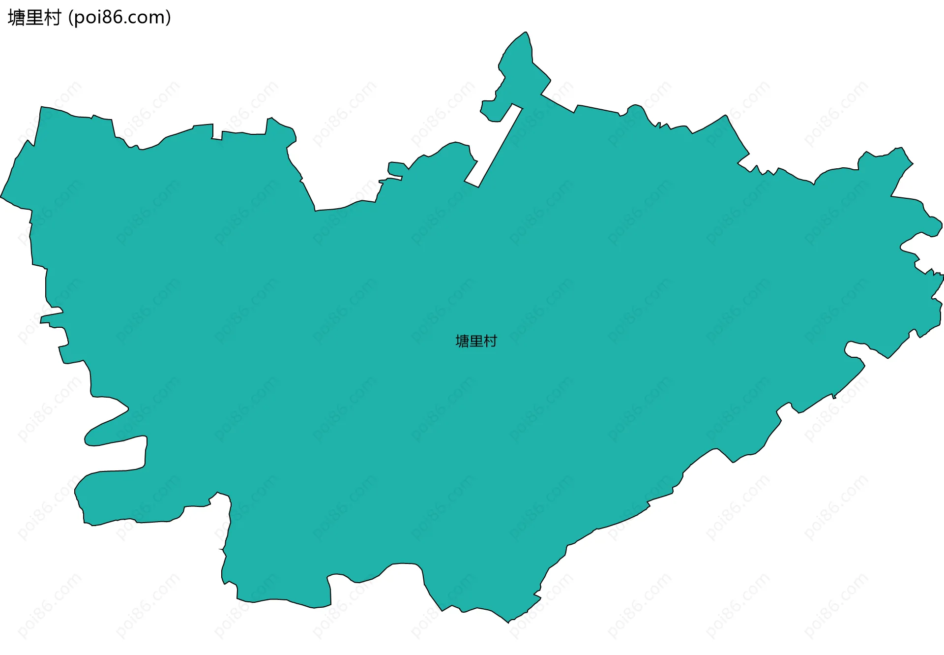 塘里村边界地图