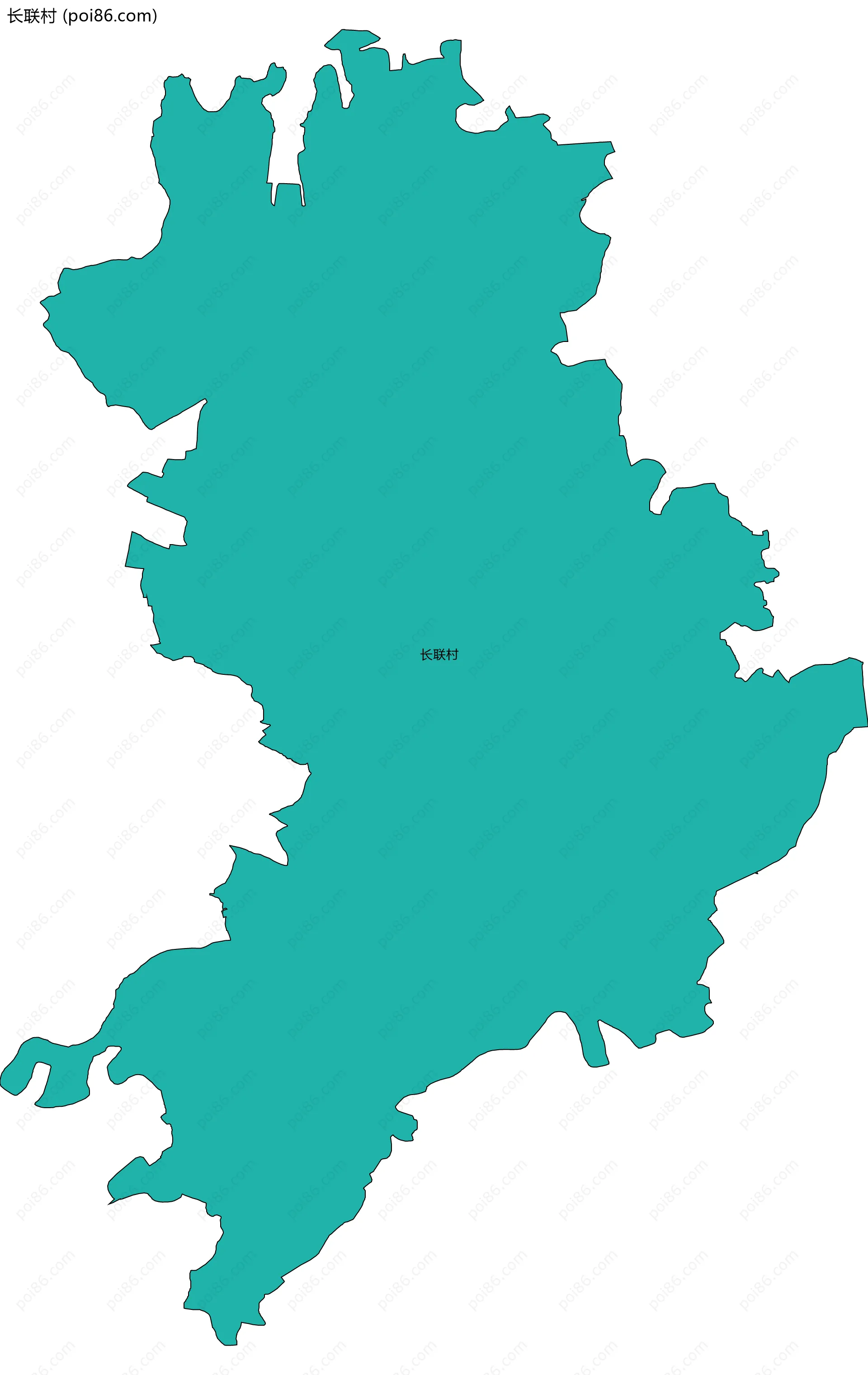 长联村边界地图