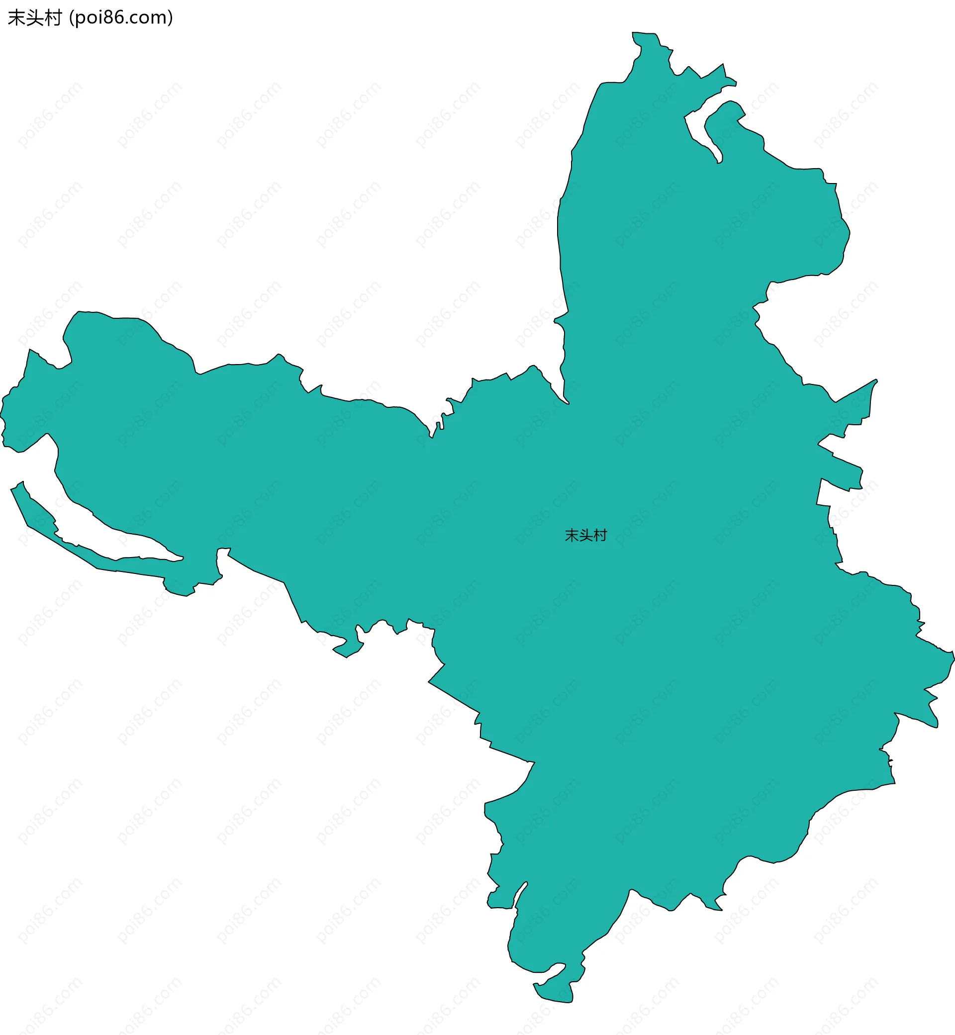 末头村边界地图