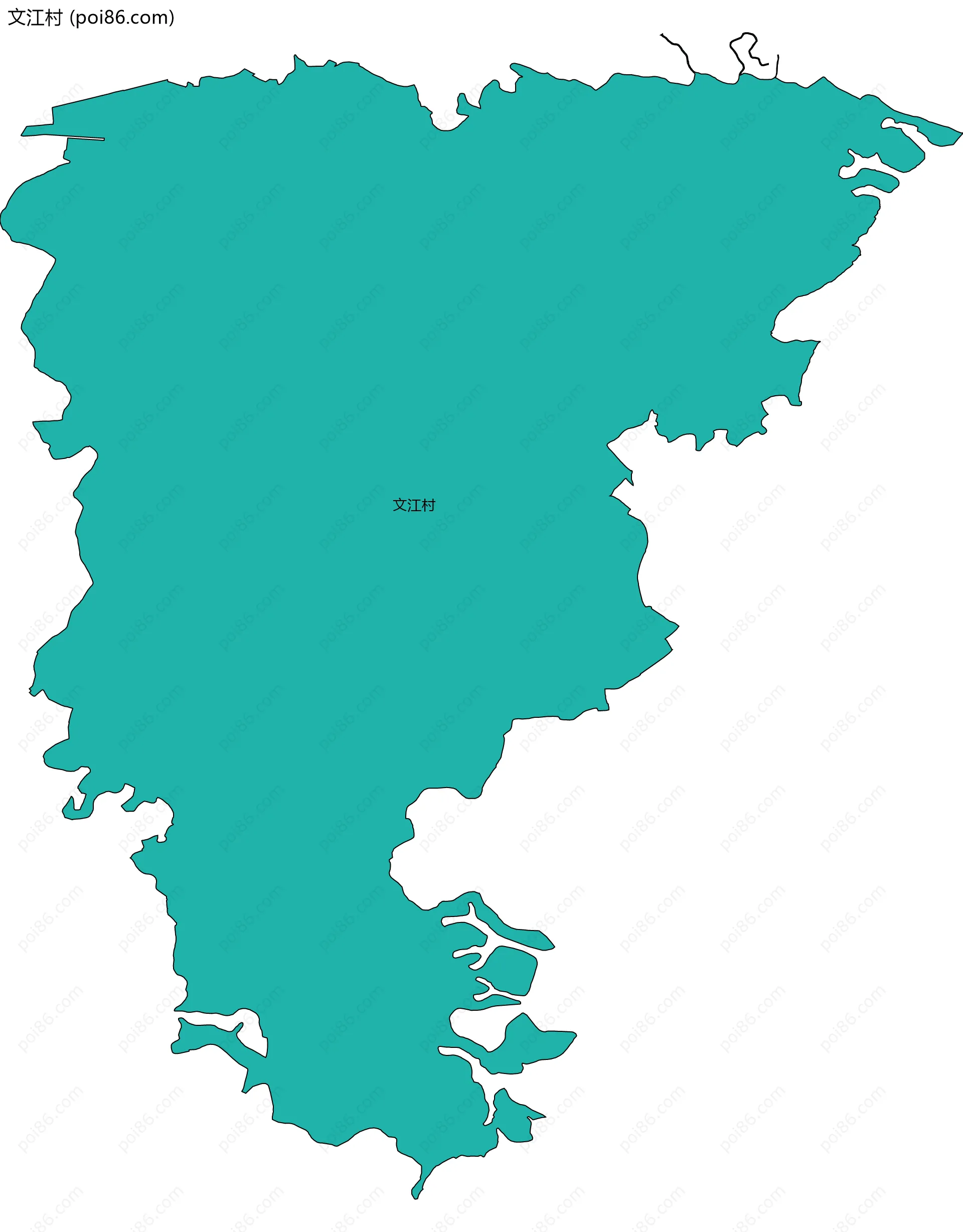 文江村边界地图