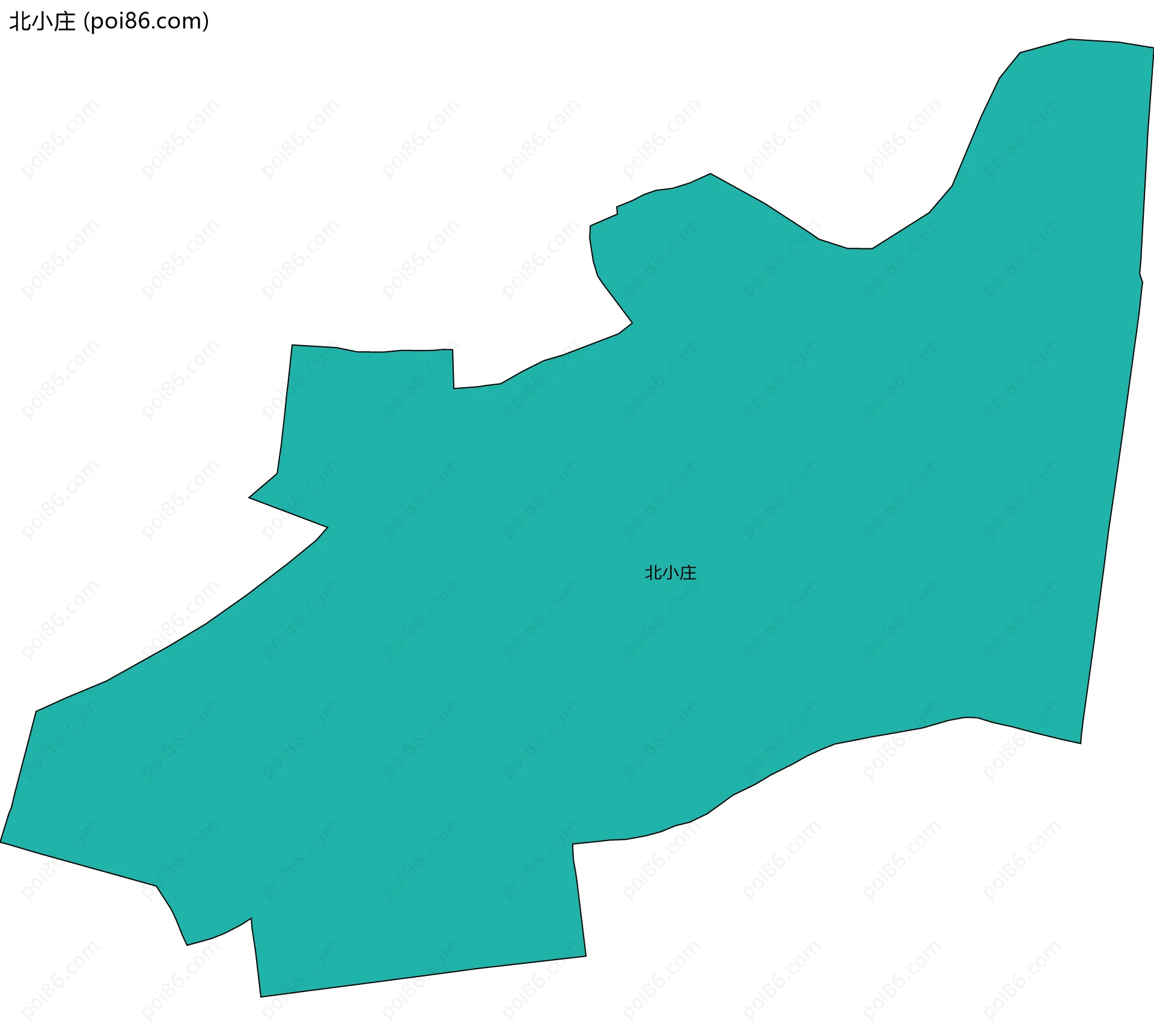 北小庄边界地图