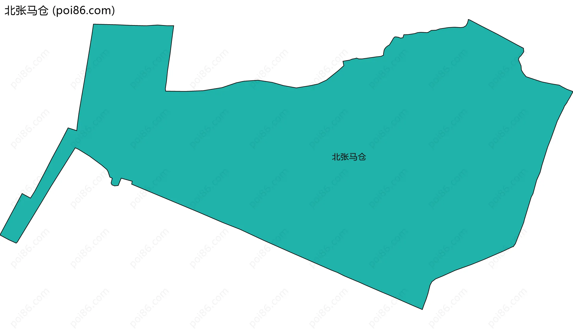 北张马仓边界地图