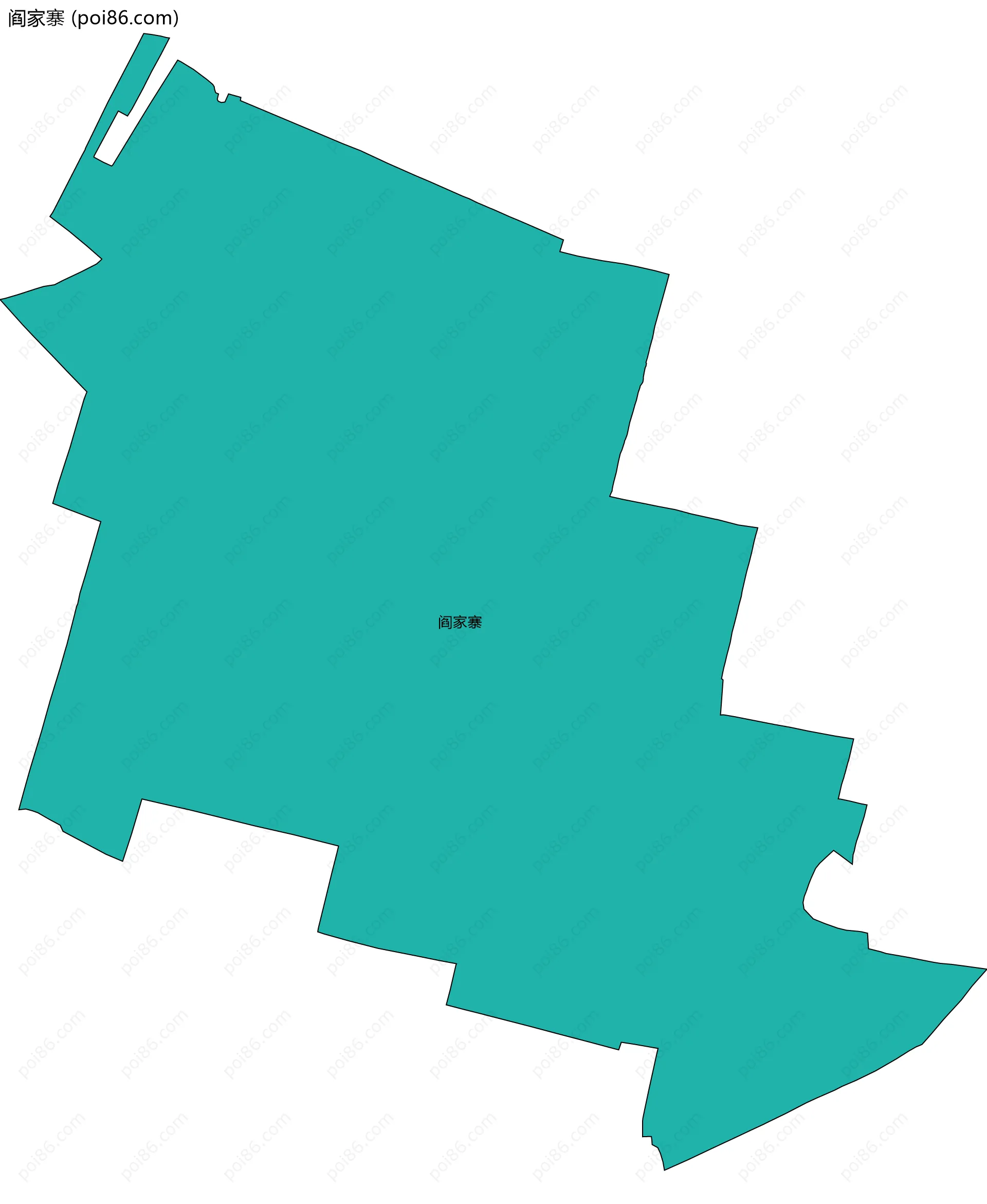 阎家寨边界地图