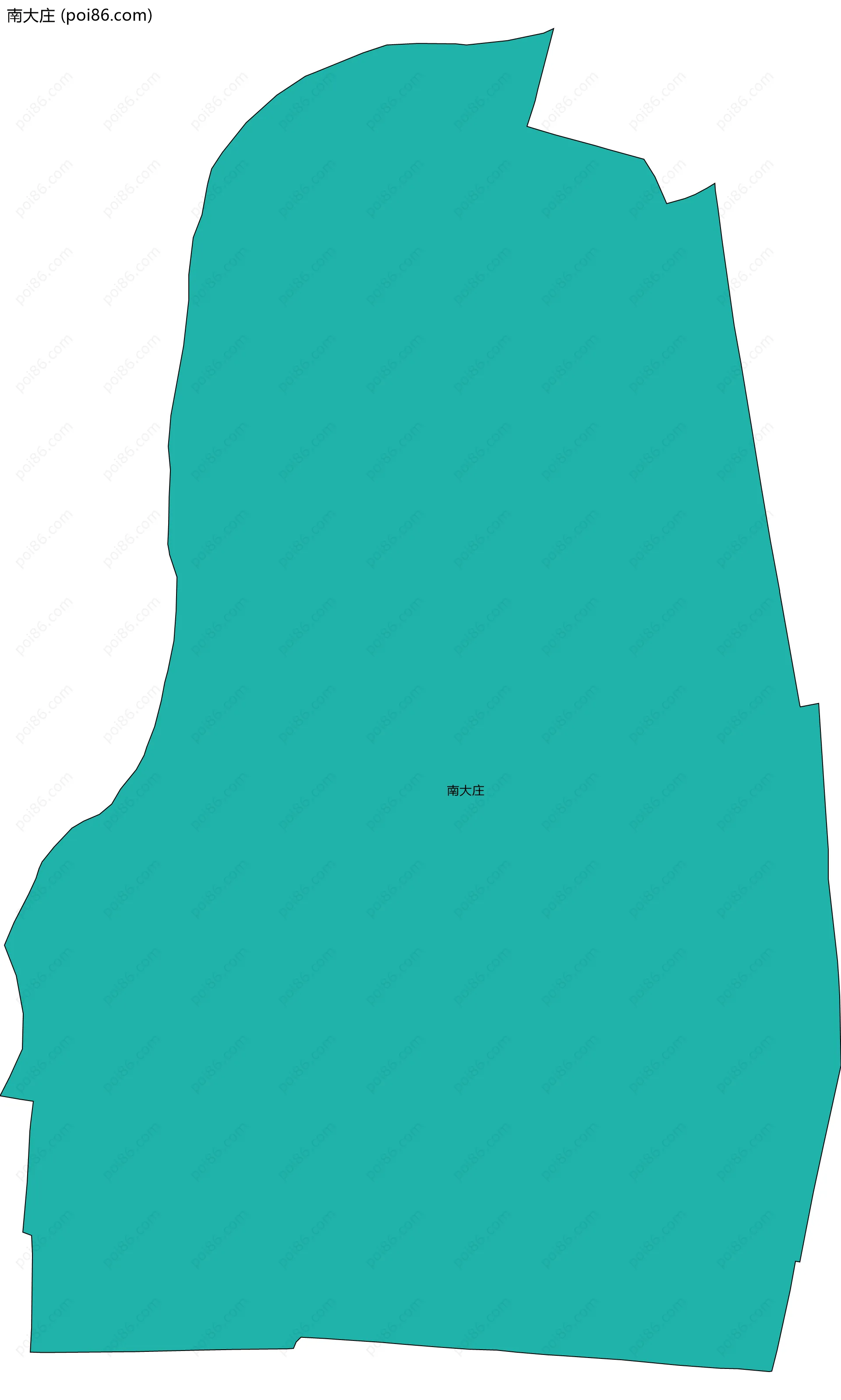 南大庄边界地图