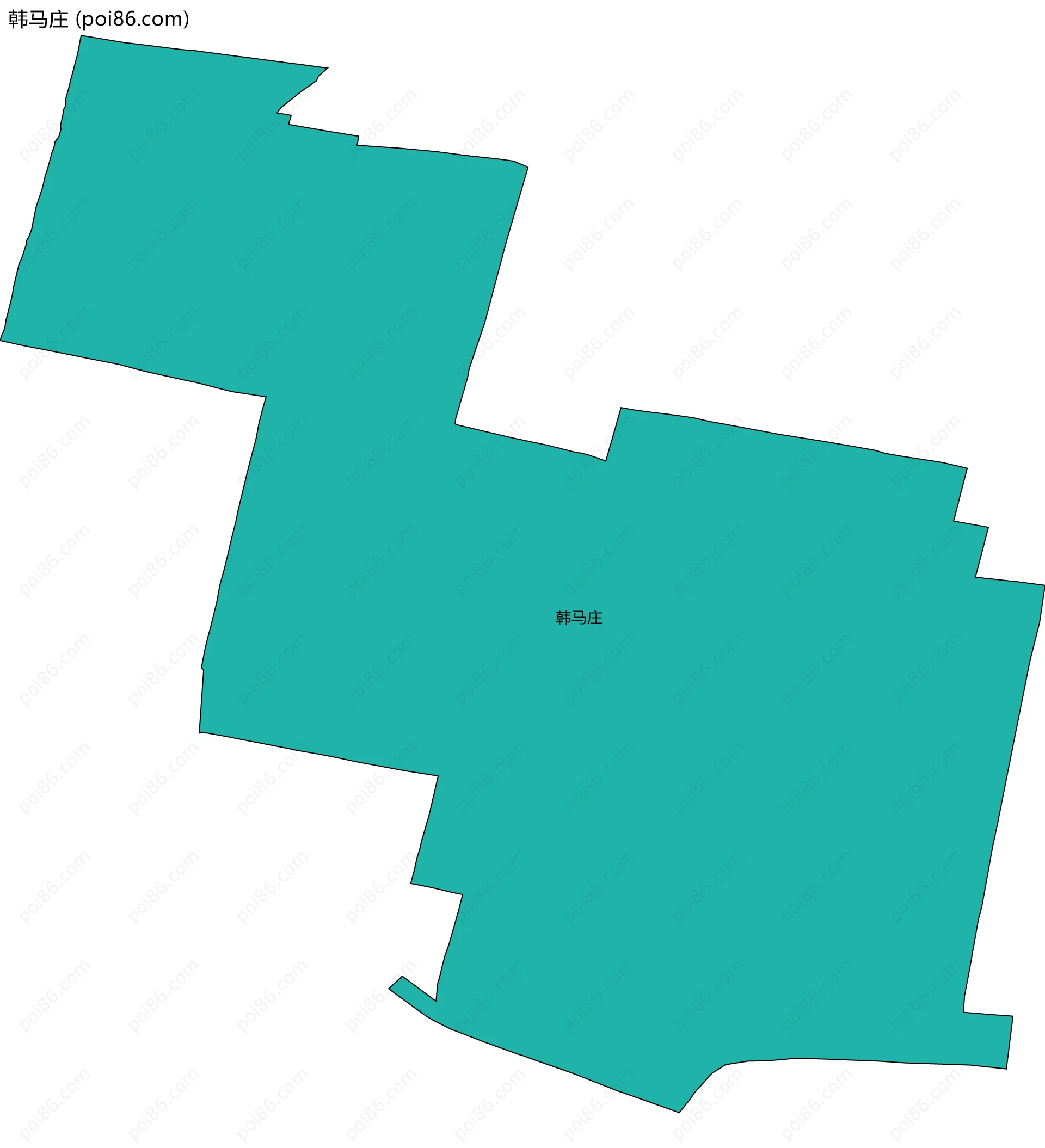 韩马庄边界地图