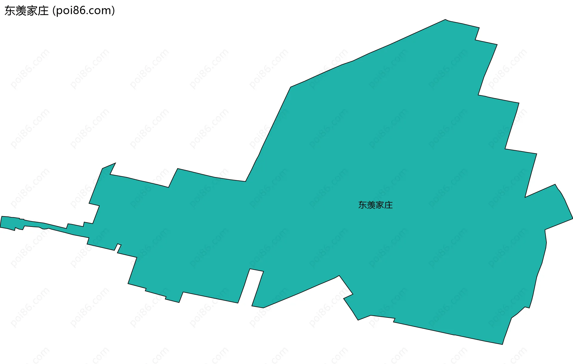 东羡家庄边界地图