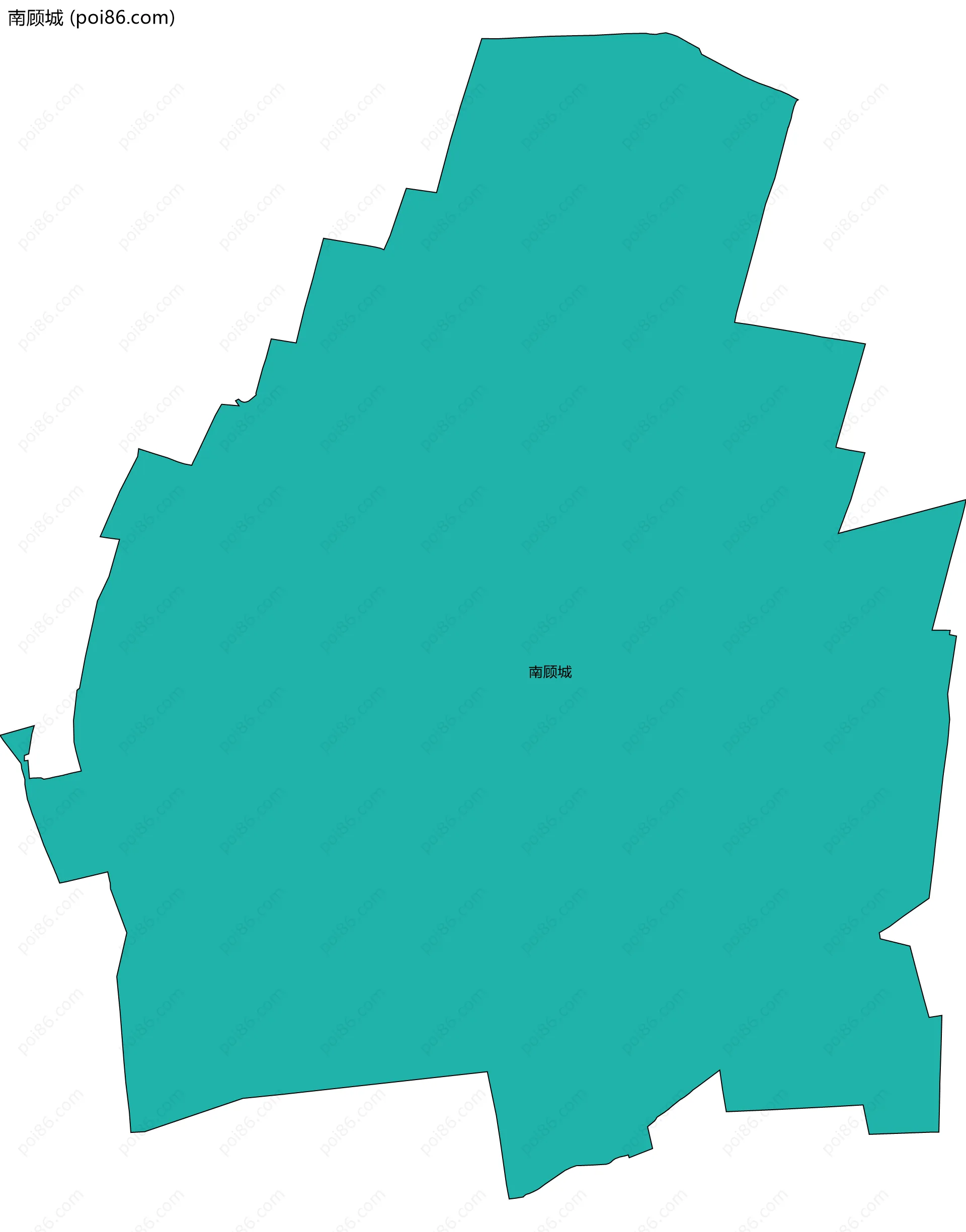 南顾城边界地图