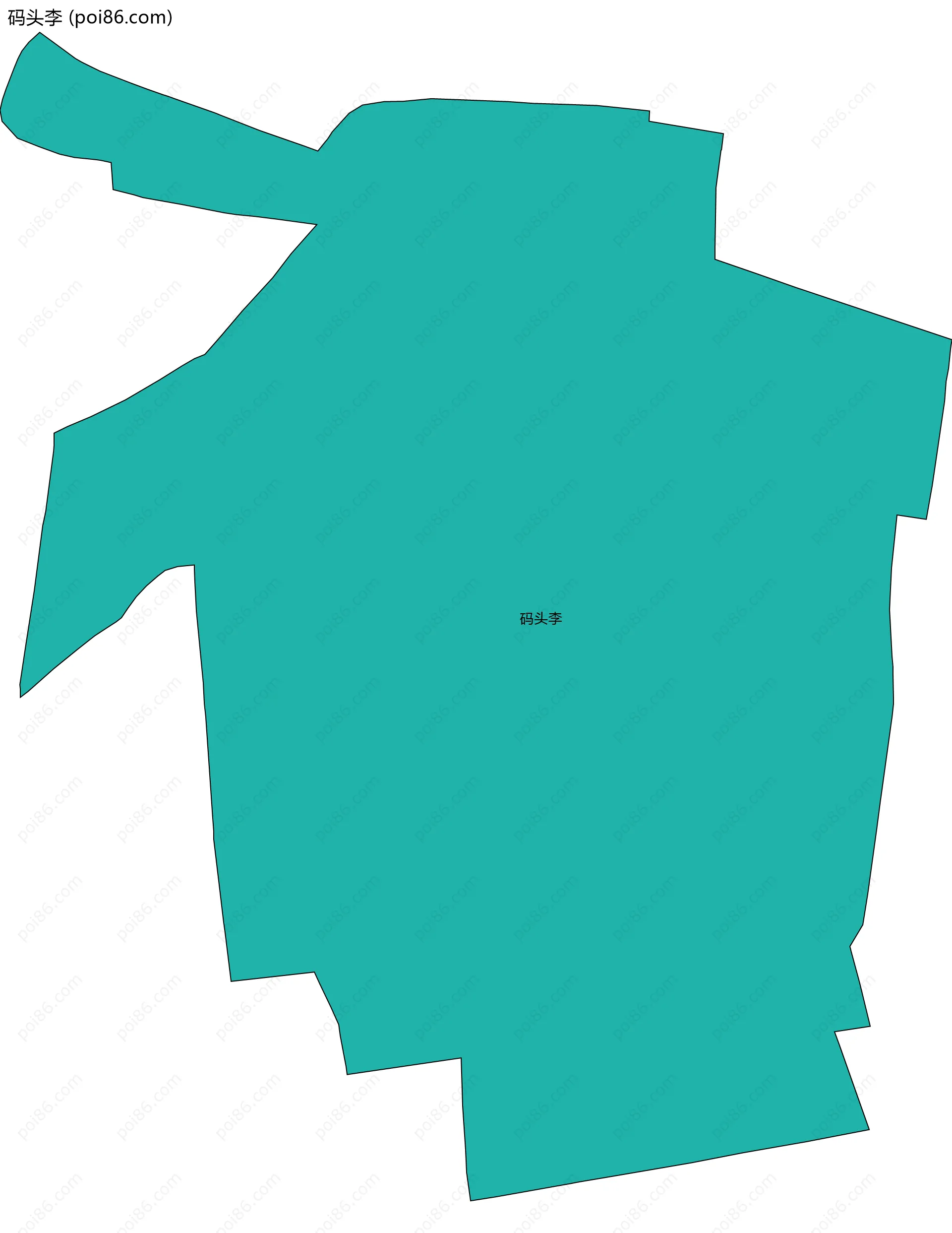 码头李边界地图