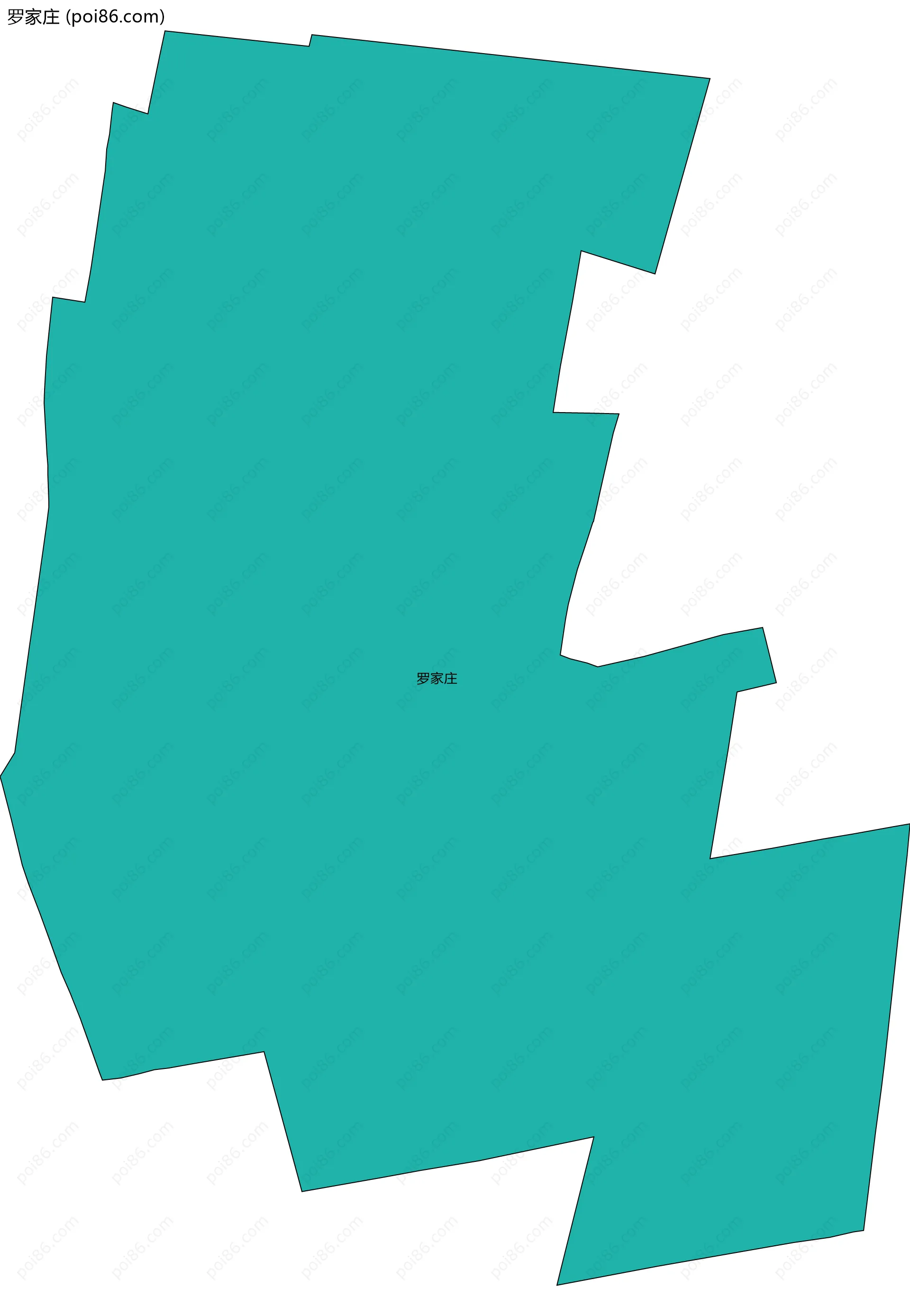 罗家庄边界地图