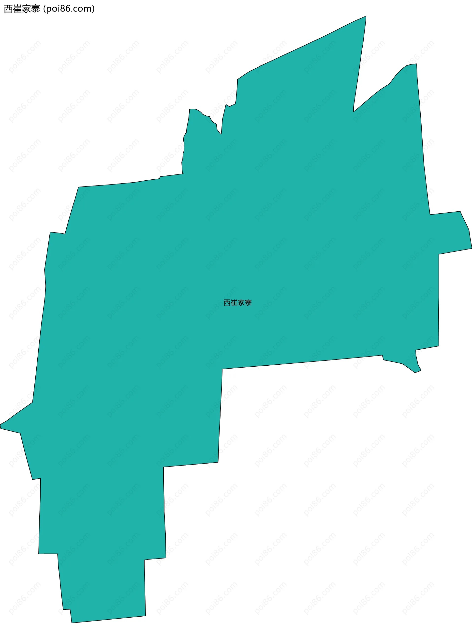 西崔家寨边界地图