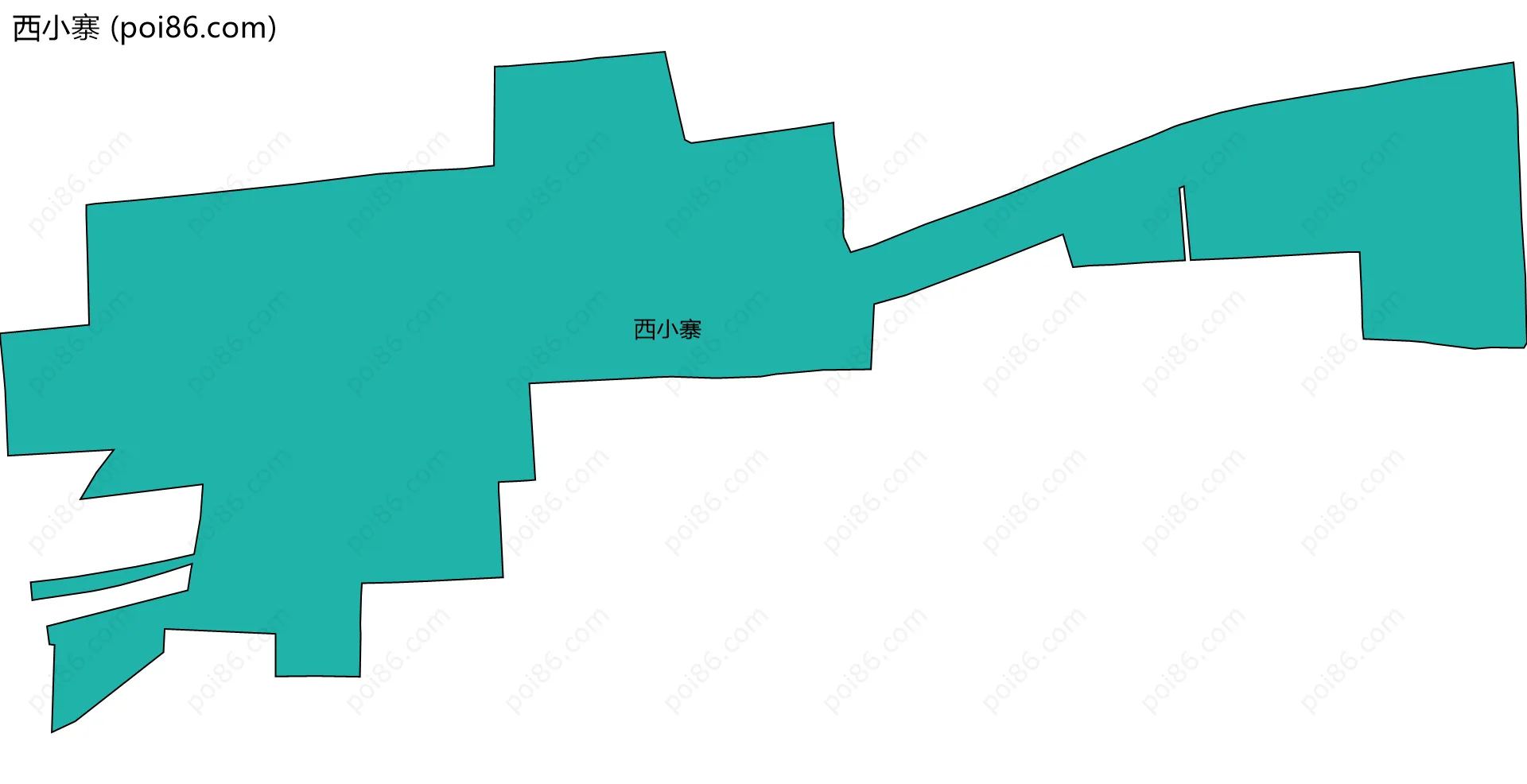 西小寨边界地图