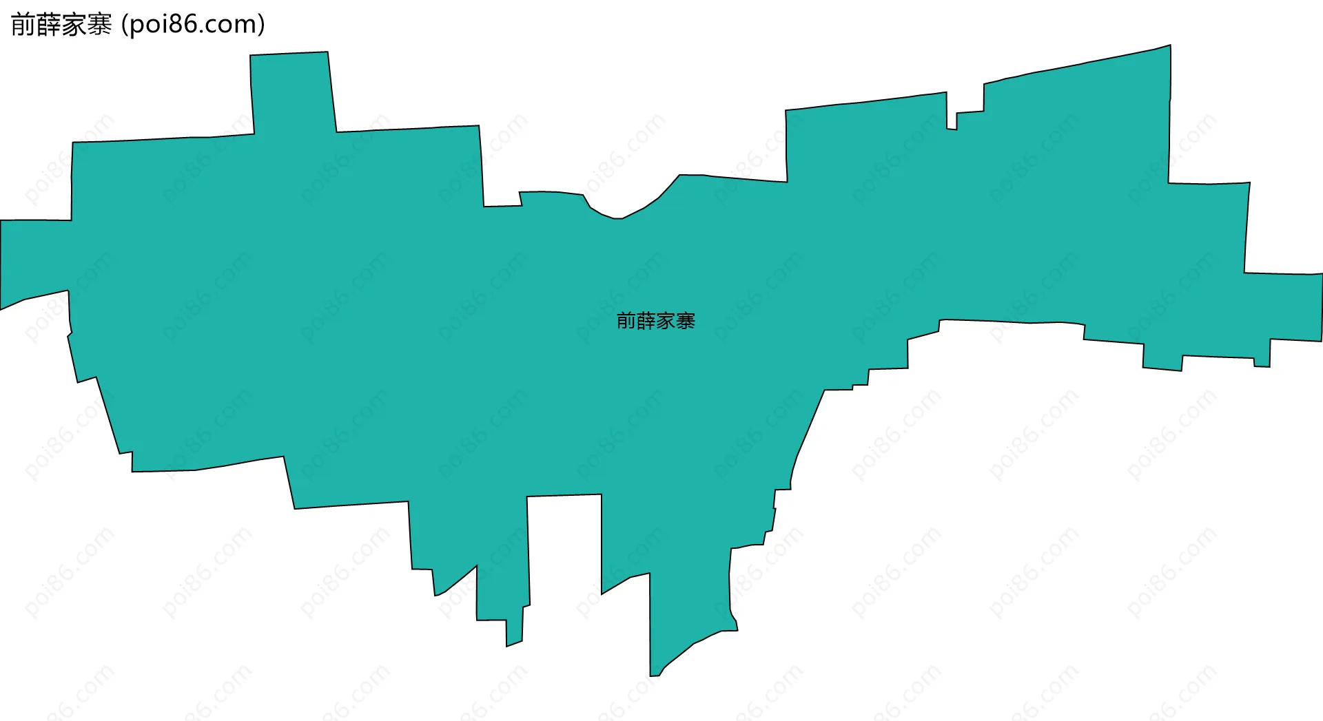 前薛家寨边界地图