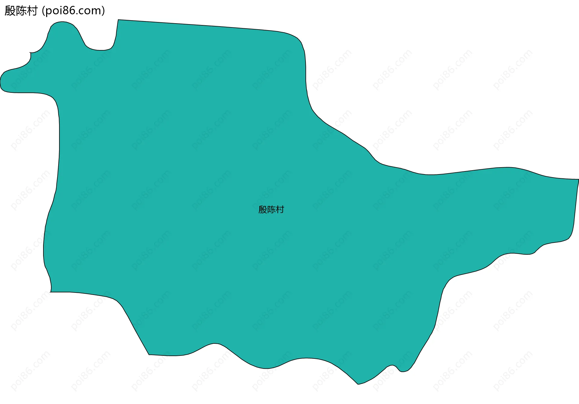 殷陈村边界地图