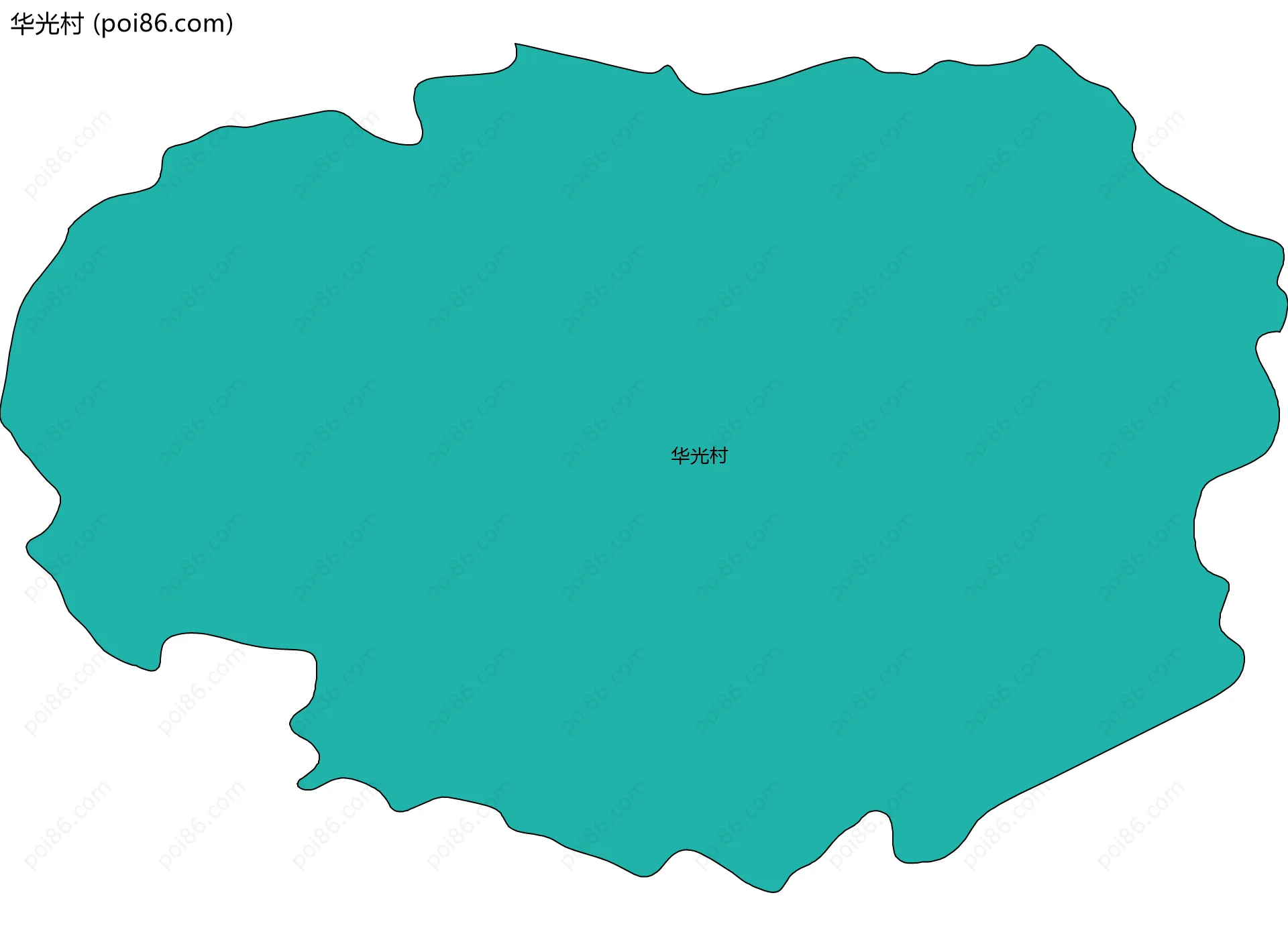 华光村边界地图