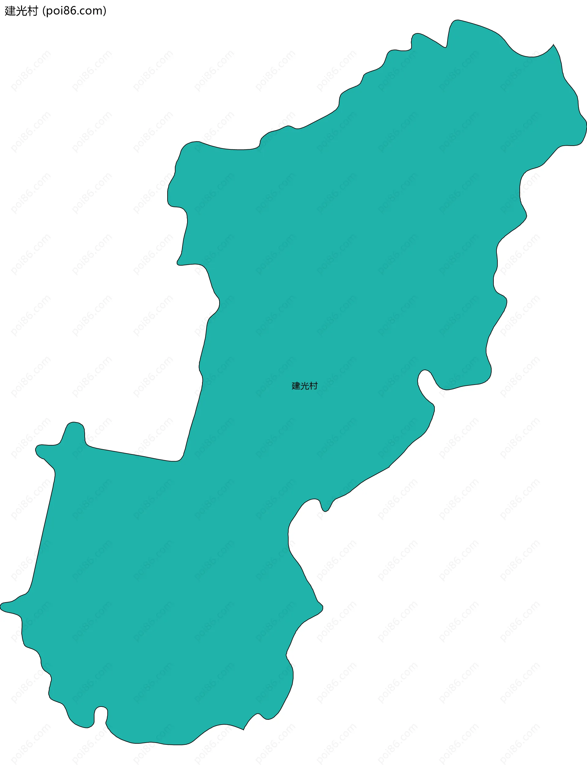 建光村边界地图