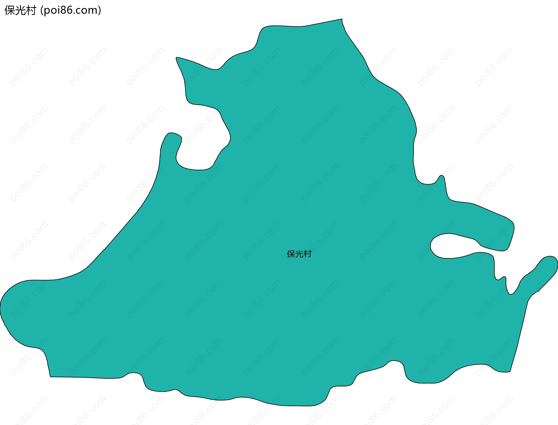 保光村边界地图