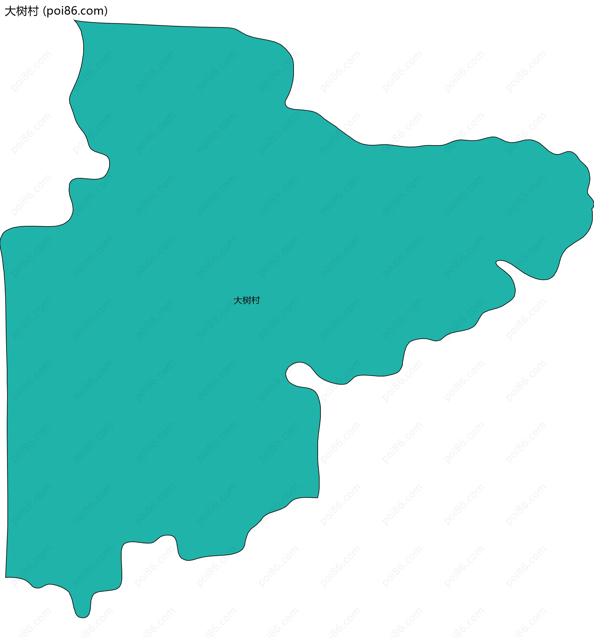 大树村边界地图