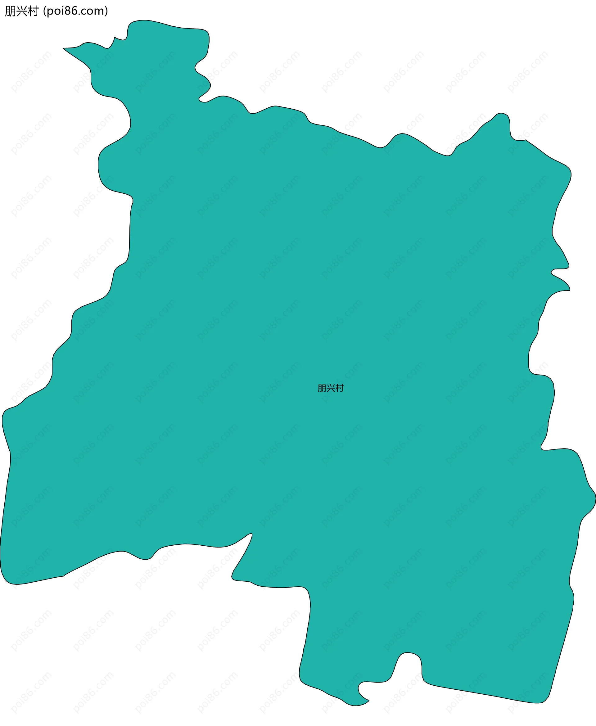 朋兴村边界地图