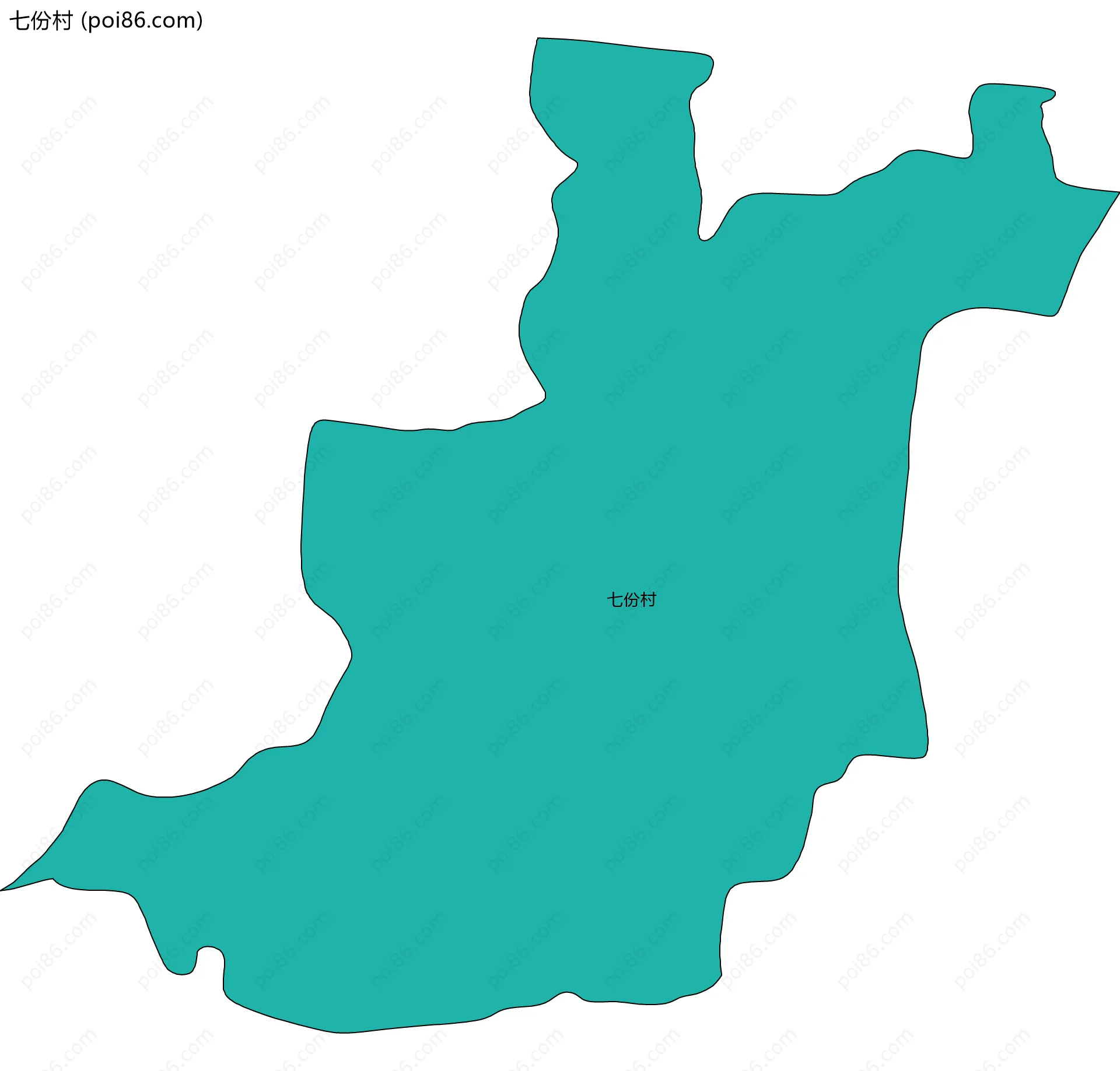 七份村边界地图