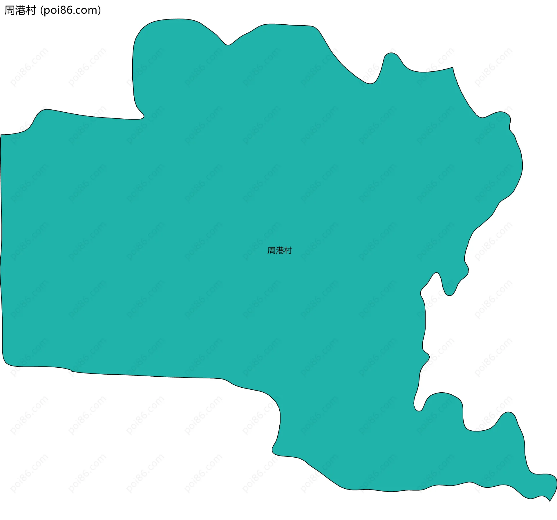 周港村边界地图