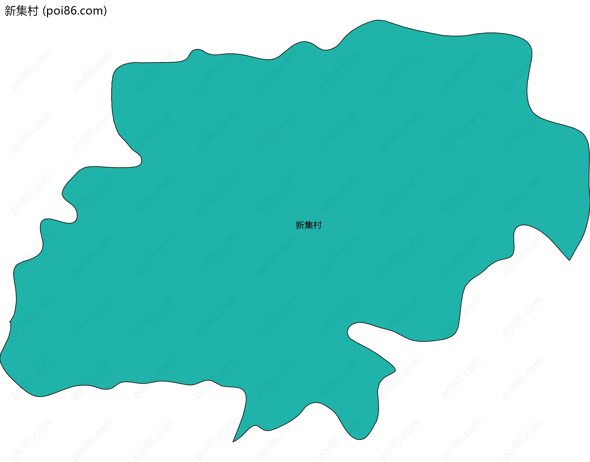 新集村边界地图