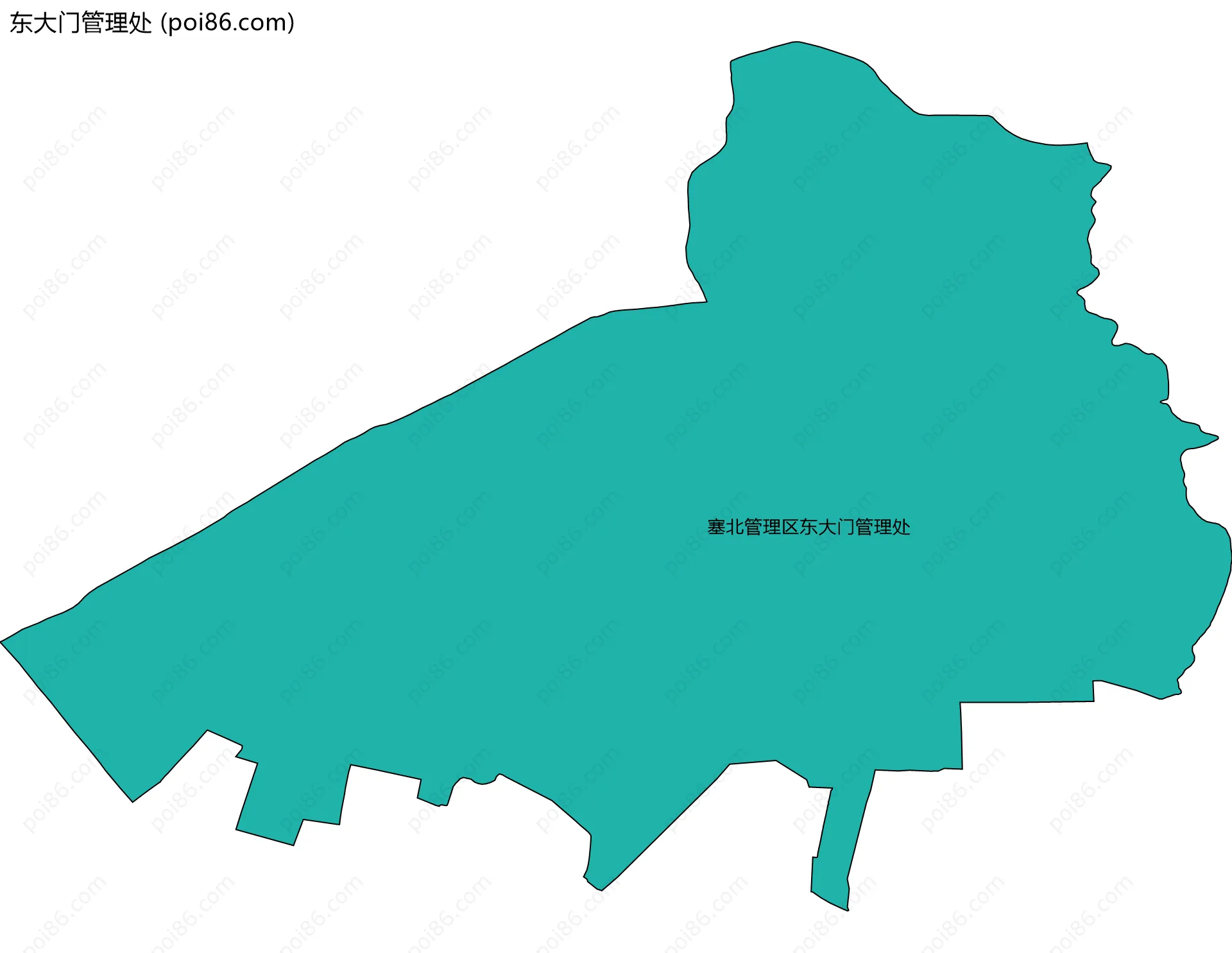 东大门管理处边界地图(五级行政区划)