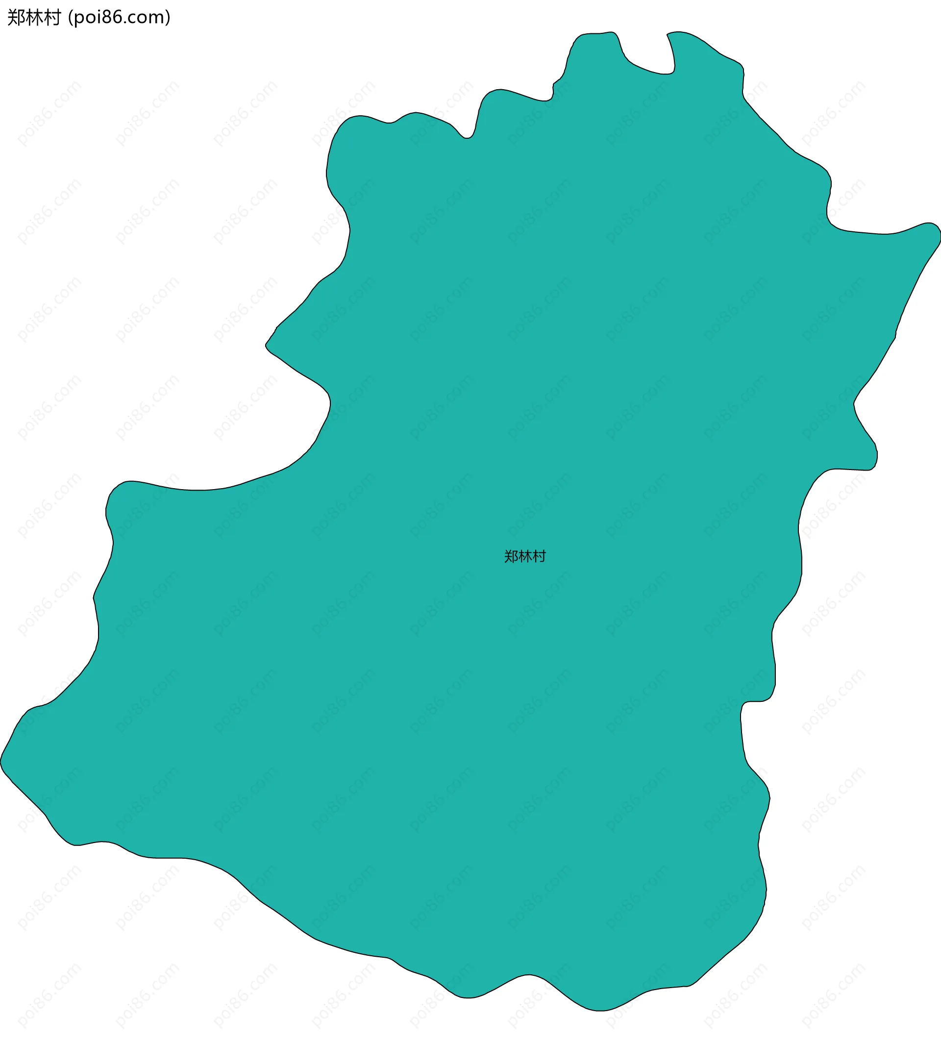 郑林村边界地图