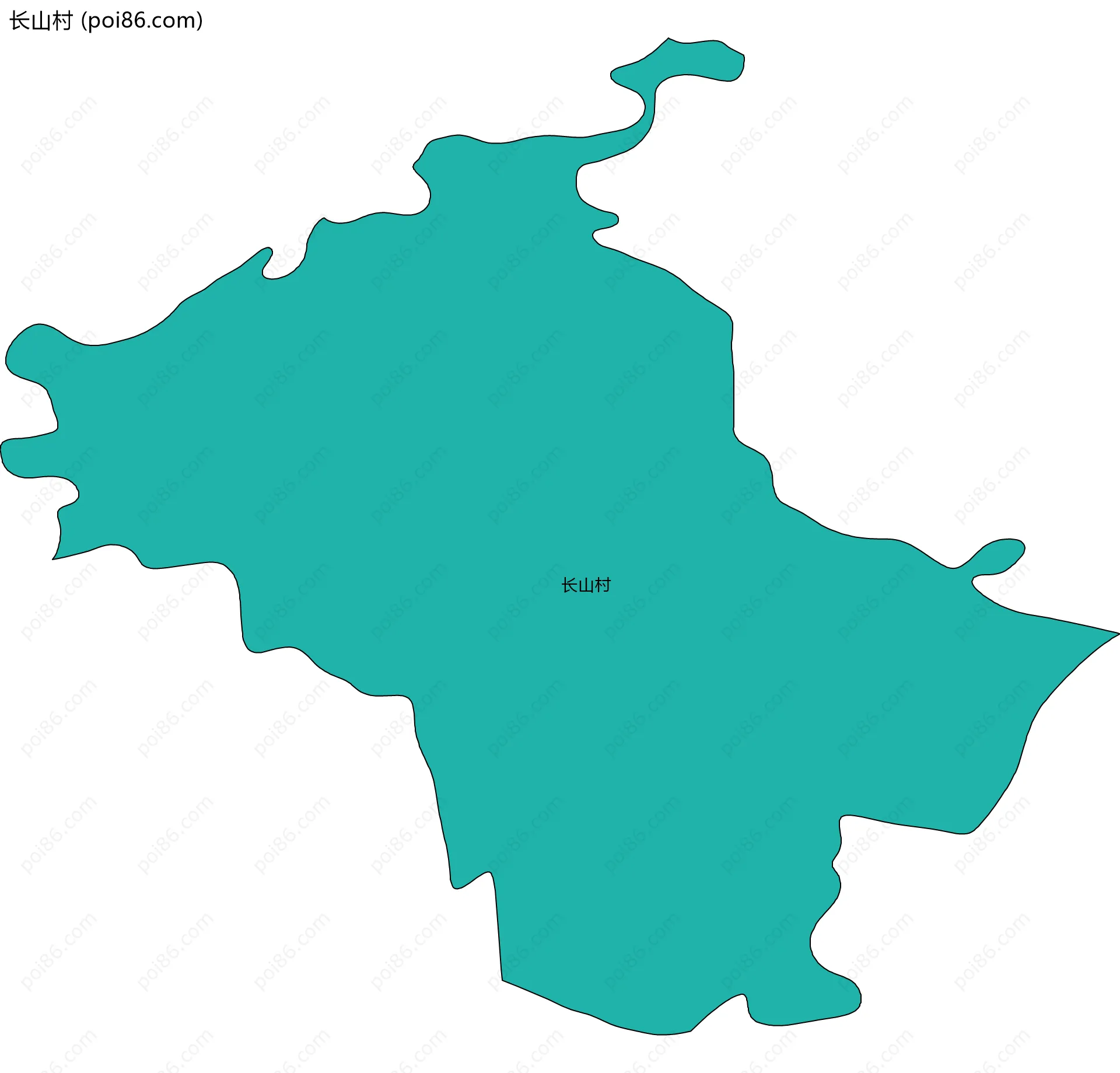 长山村边界地图