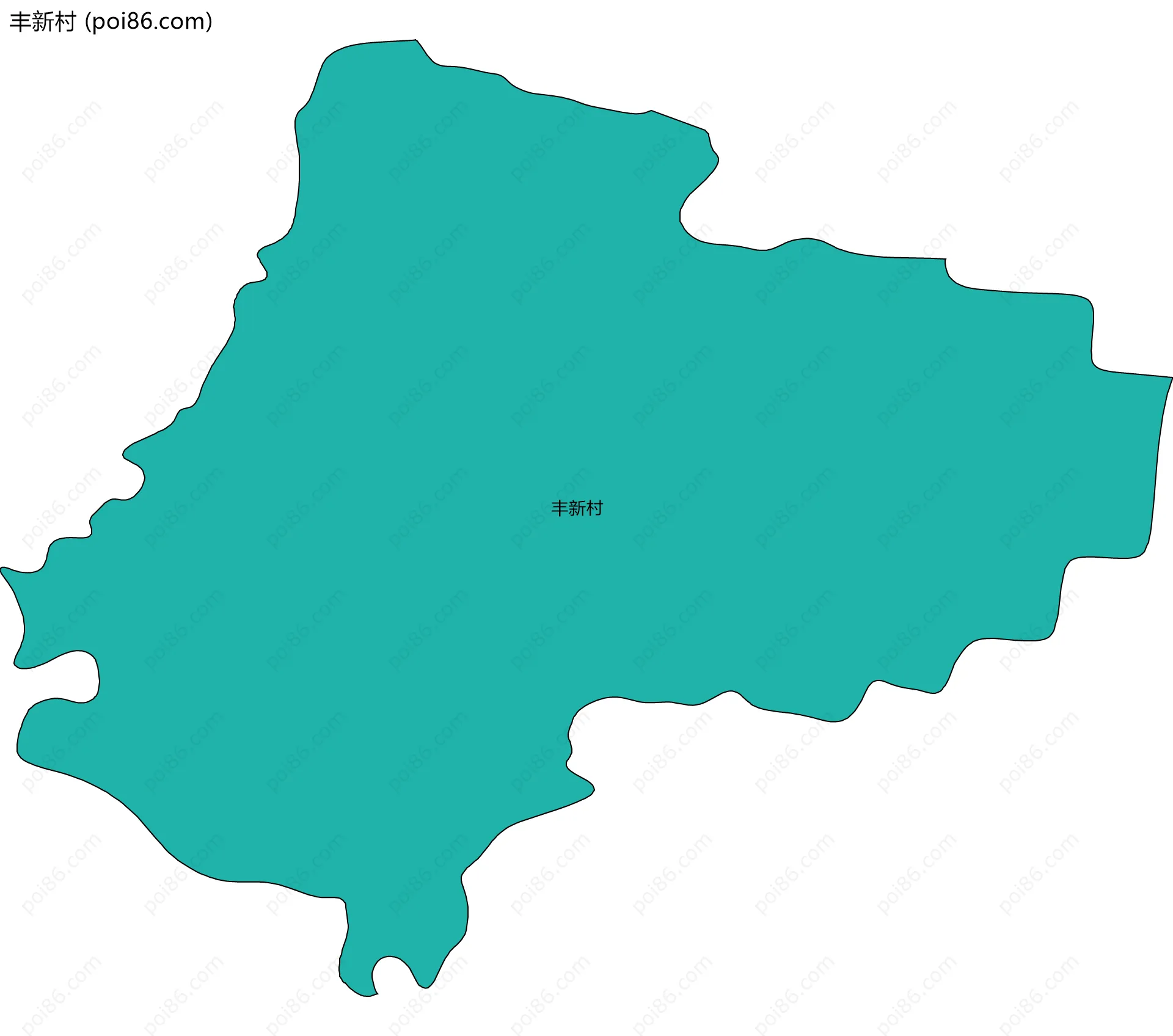 丰新村边界地图