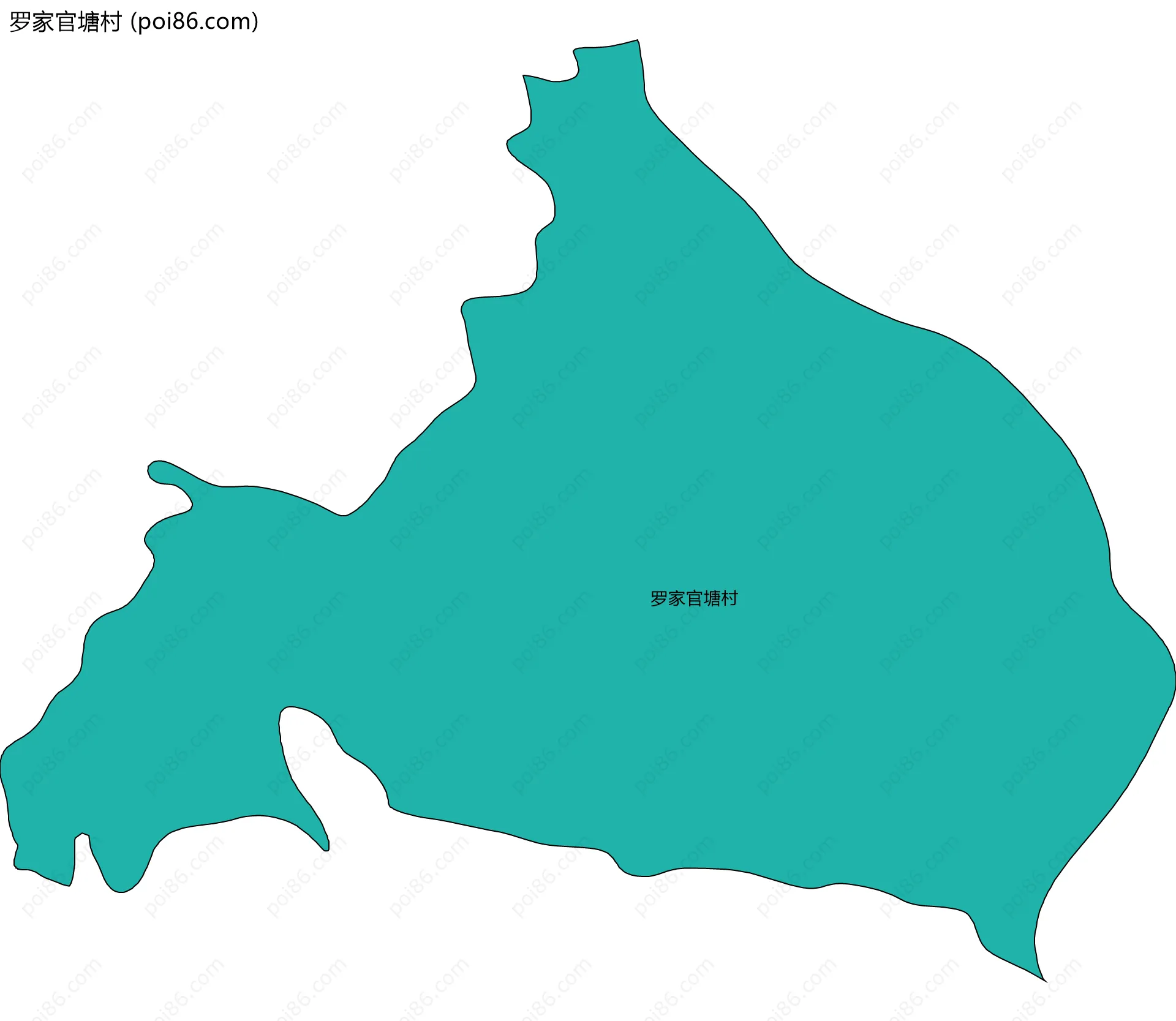 罗家官塘村边界地图