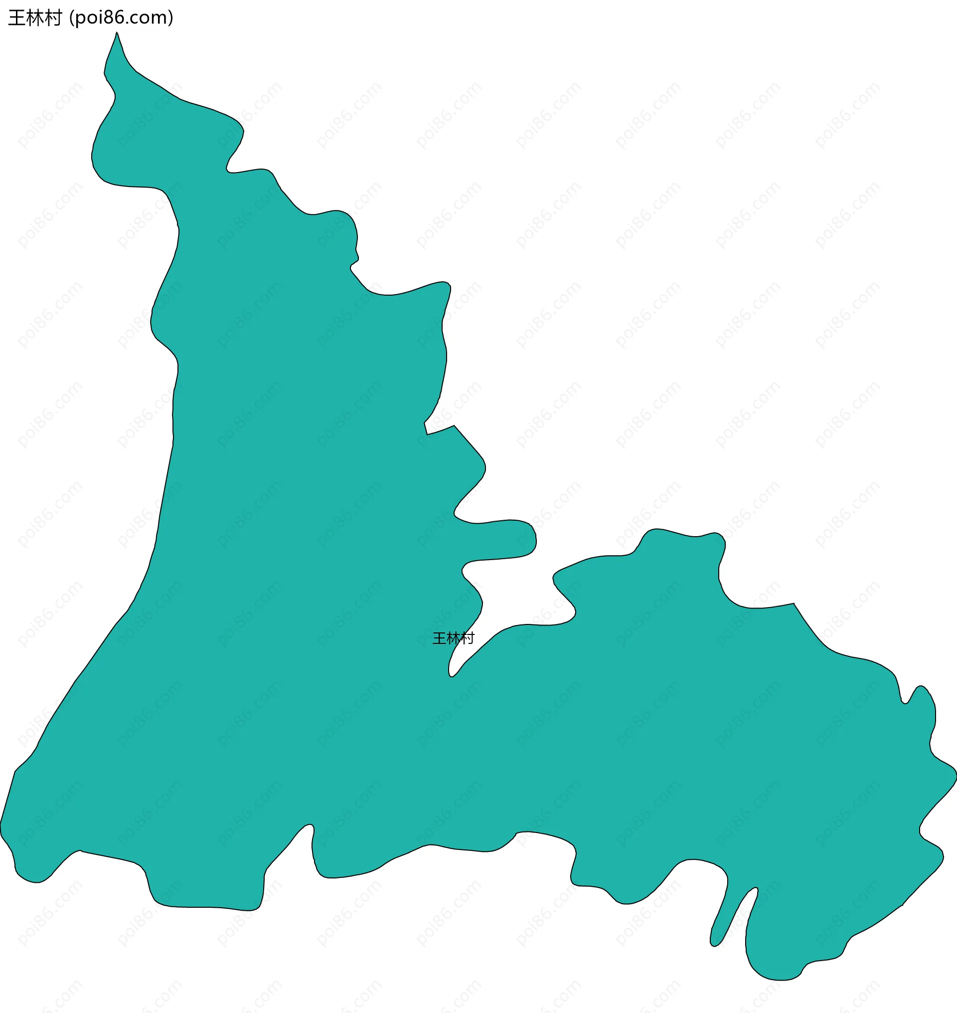 王林村边界地图