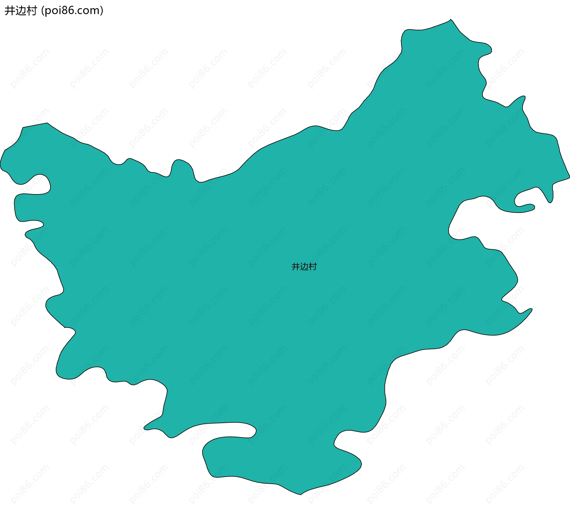 井边村边界地图