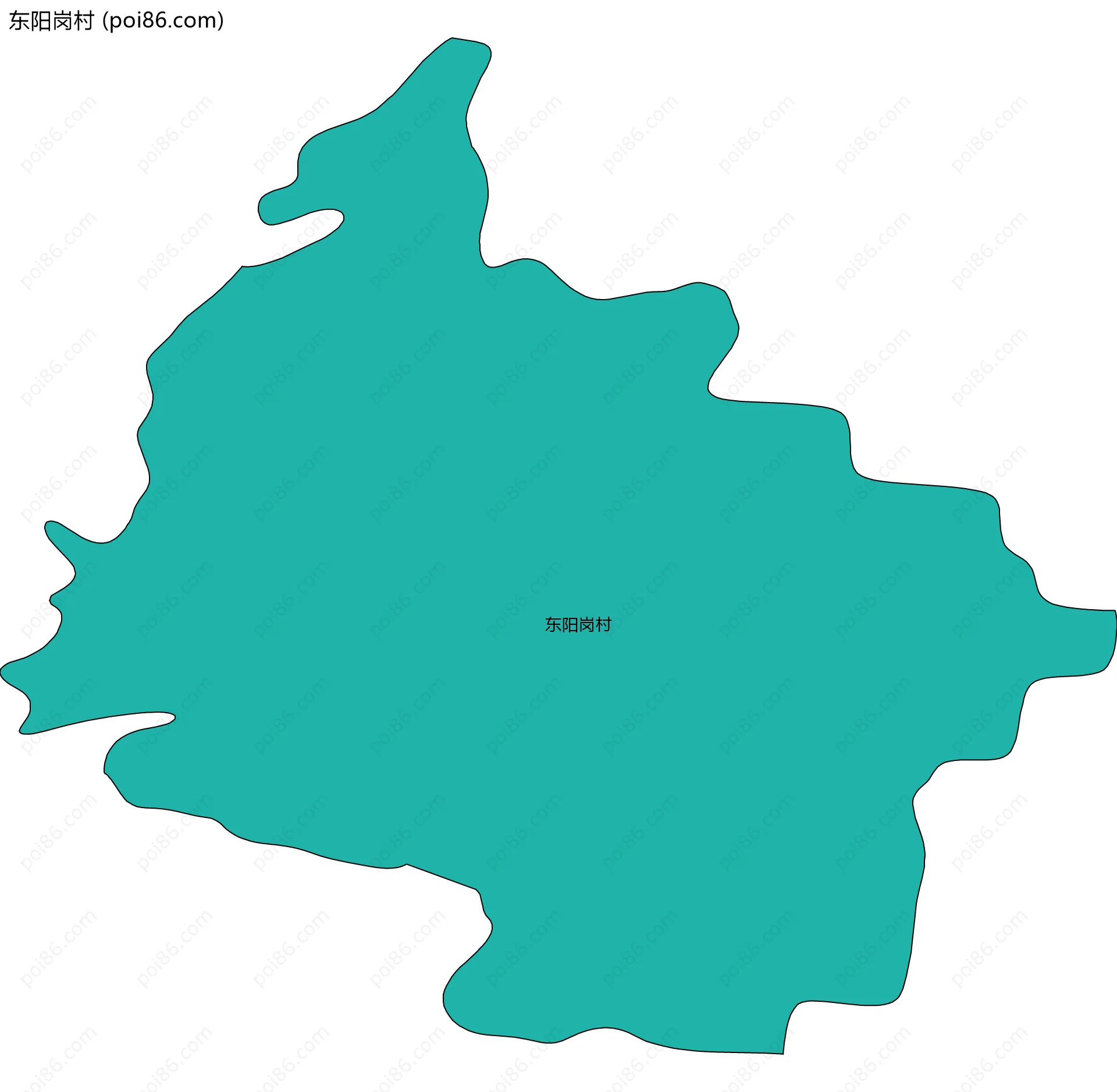 东阳岗村边界地图