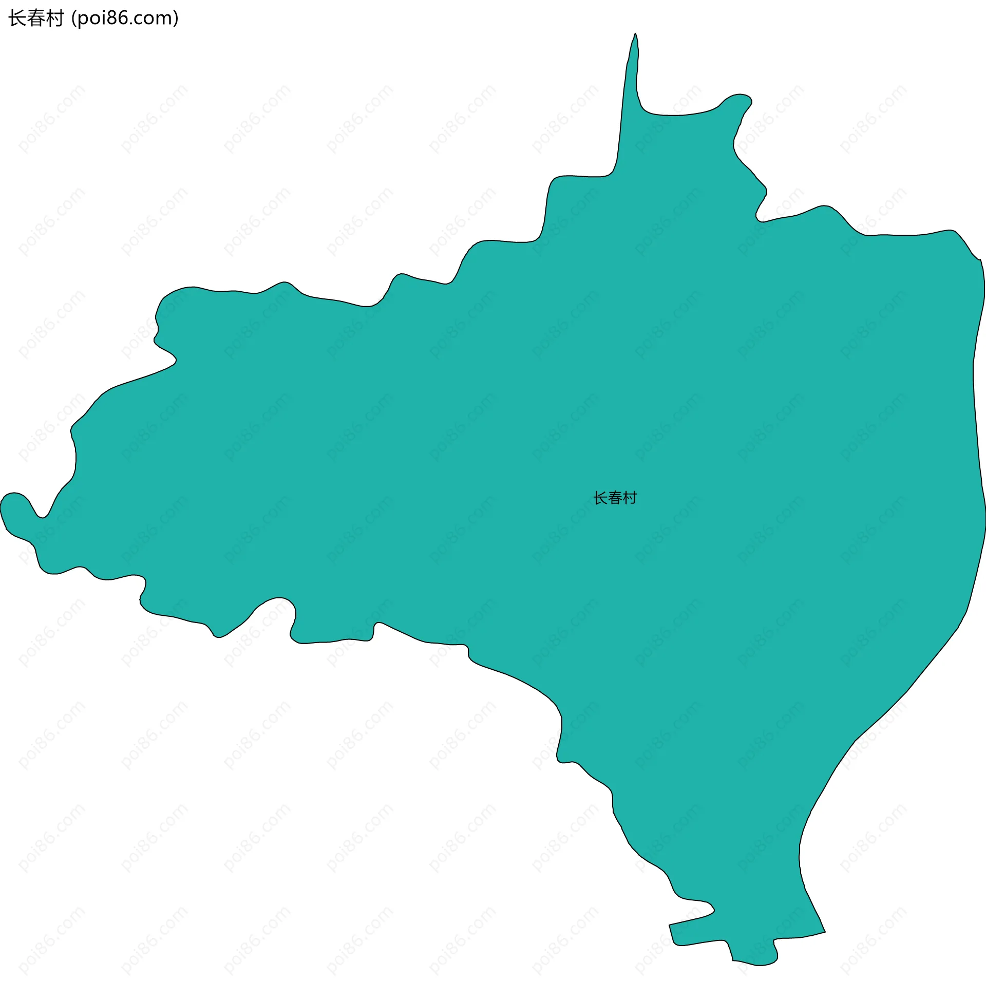 长春村边界地图