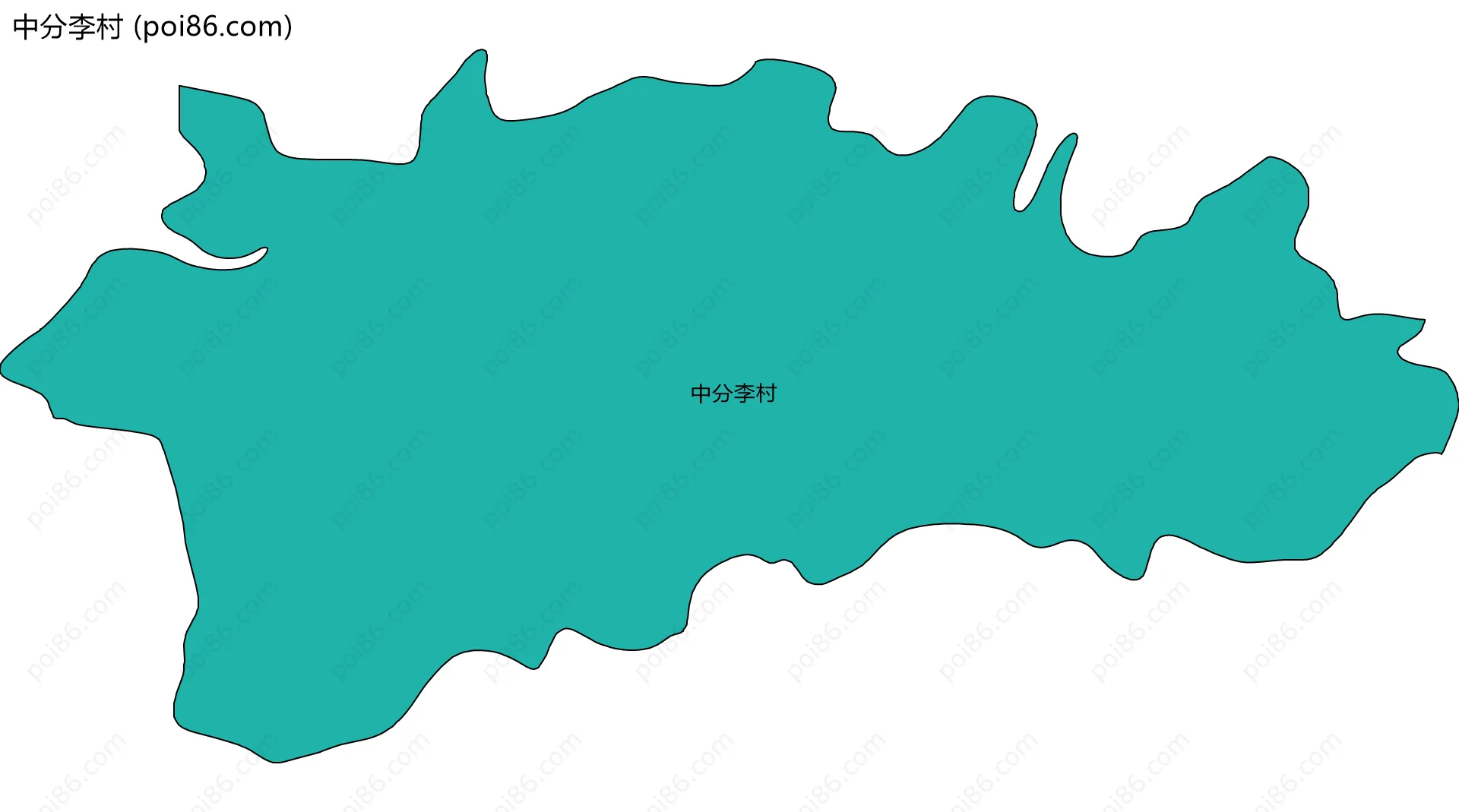 中分李村边界地图