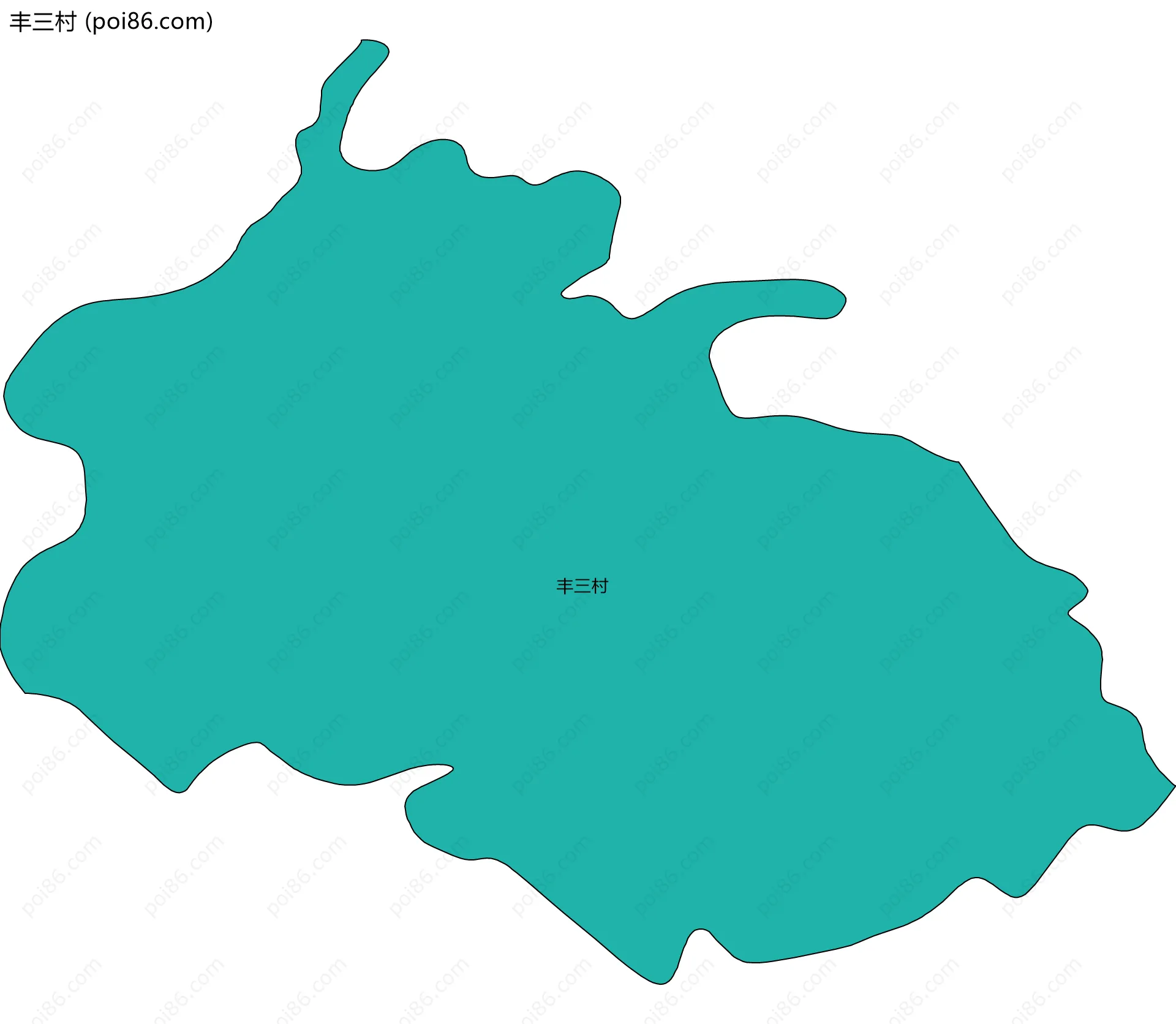 丰三村边界地图