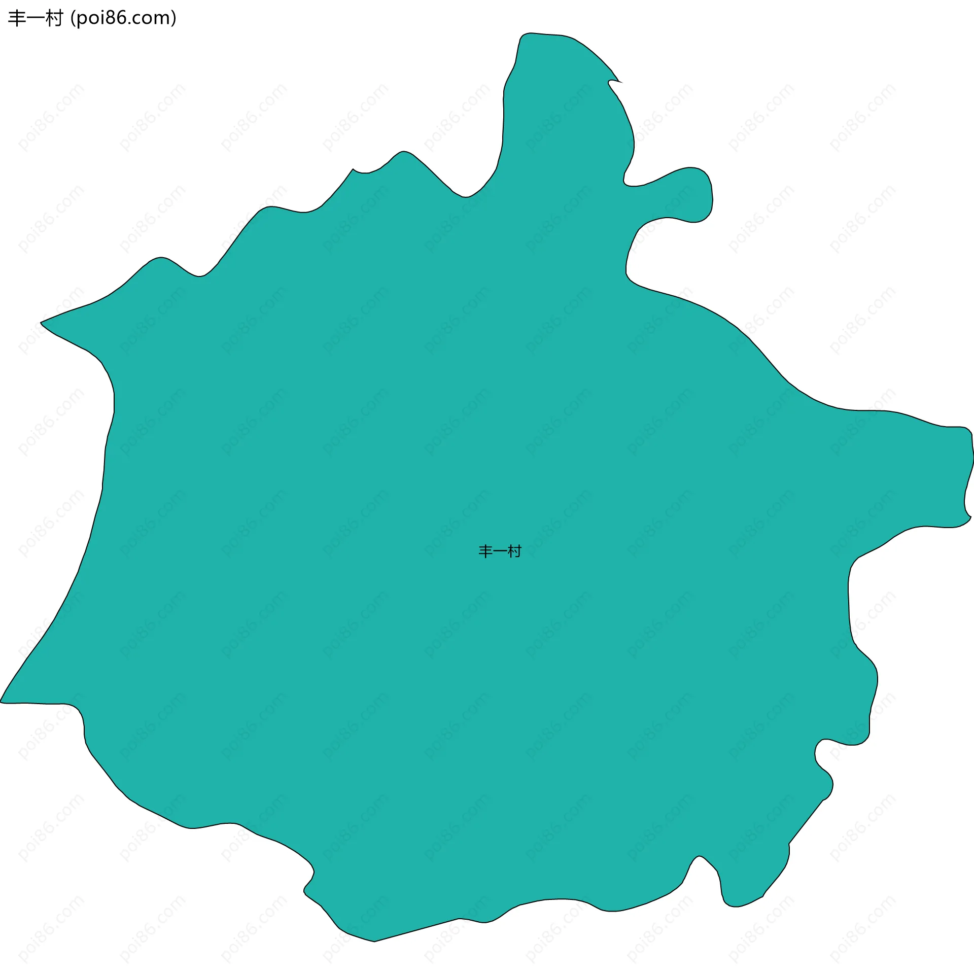 丰一村边界地图