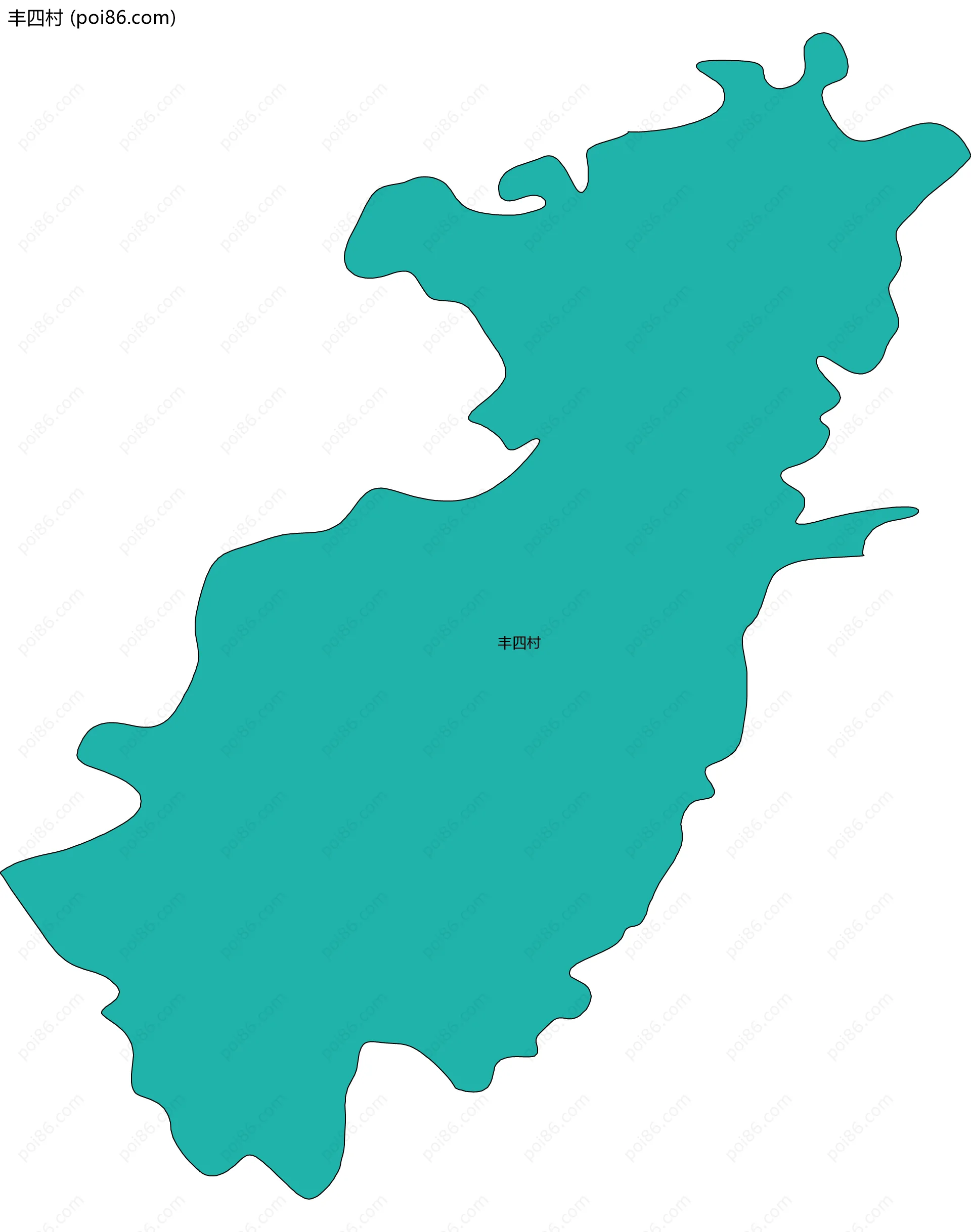 丰四村边界地图