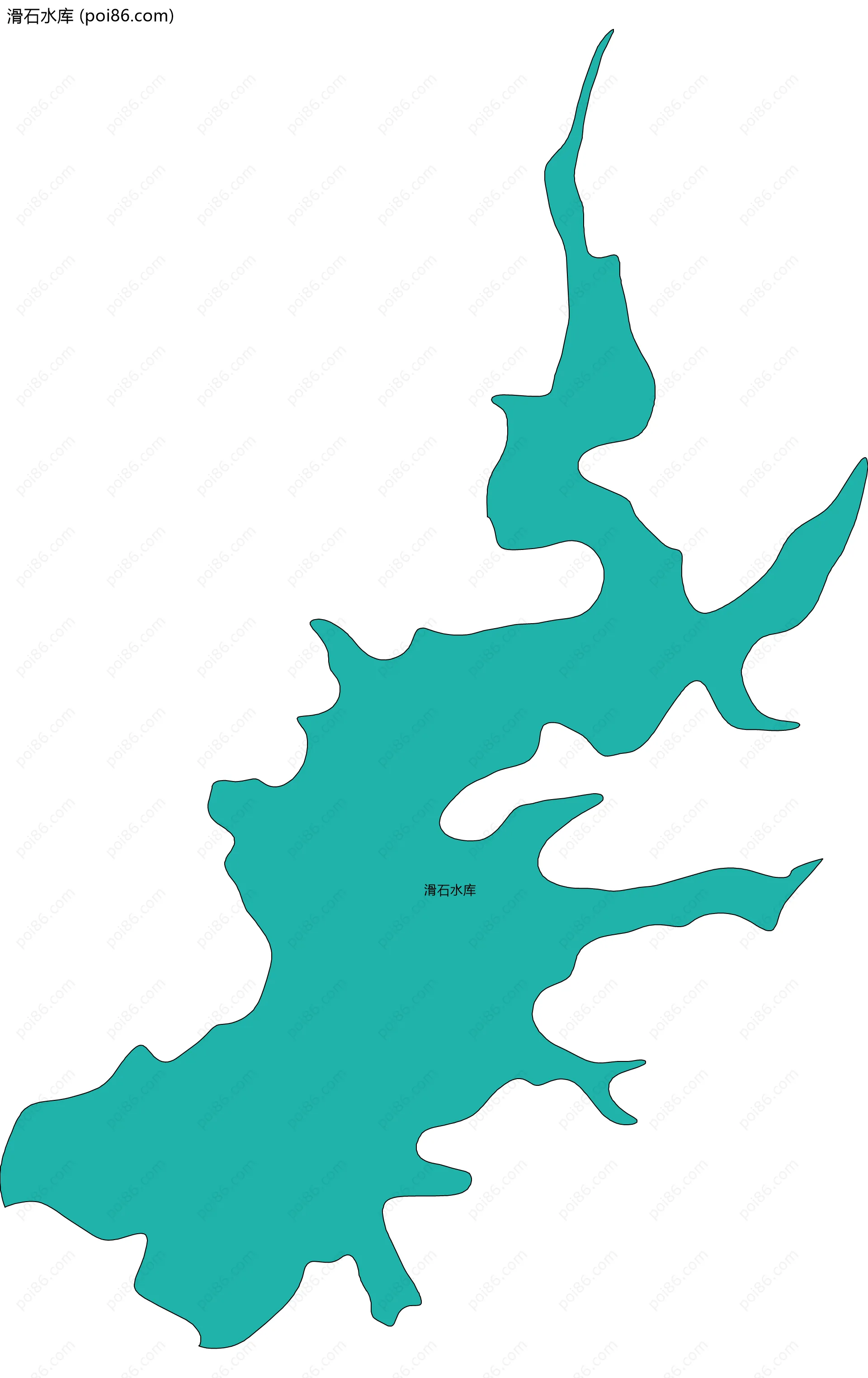 滑石水库边界地图