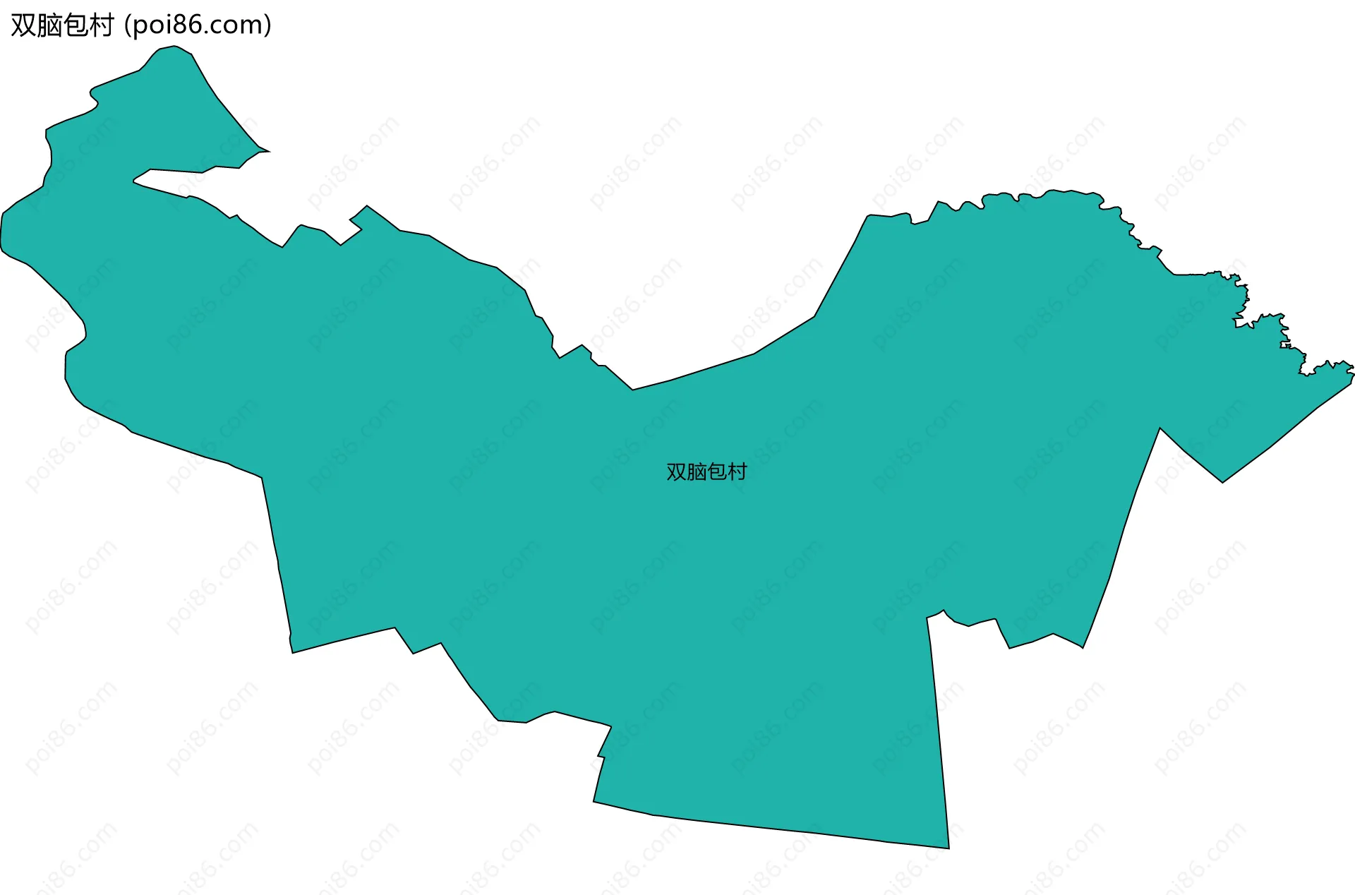 双脑包村边界地图