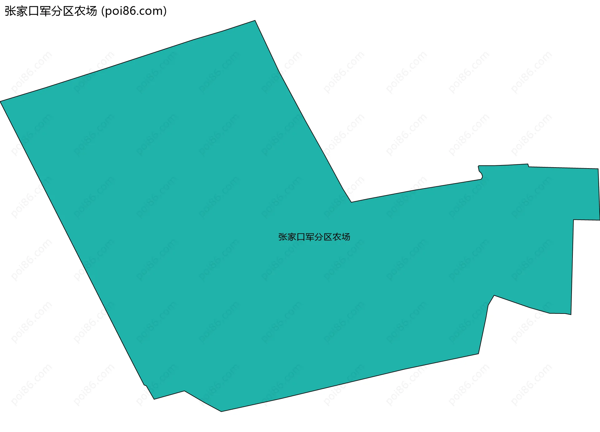 张家口军分区农场边界地图