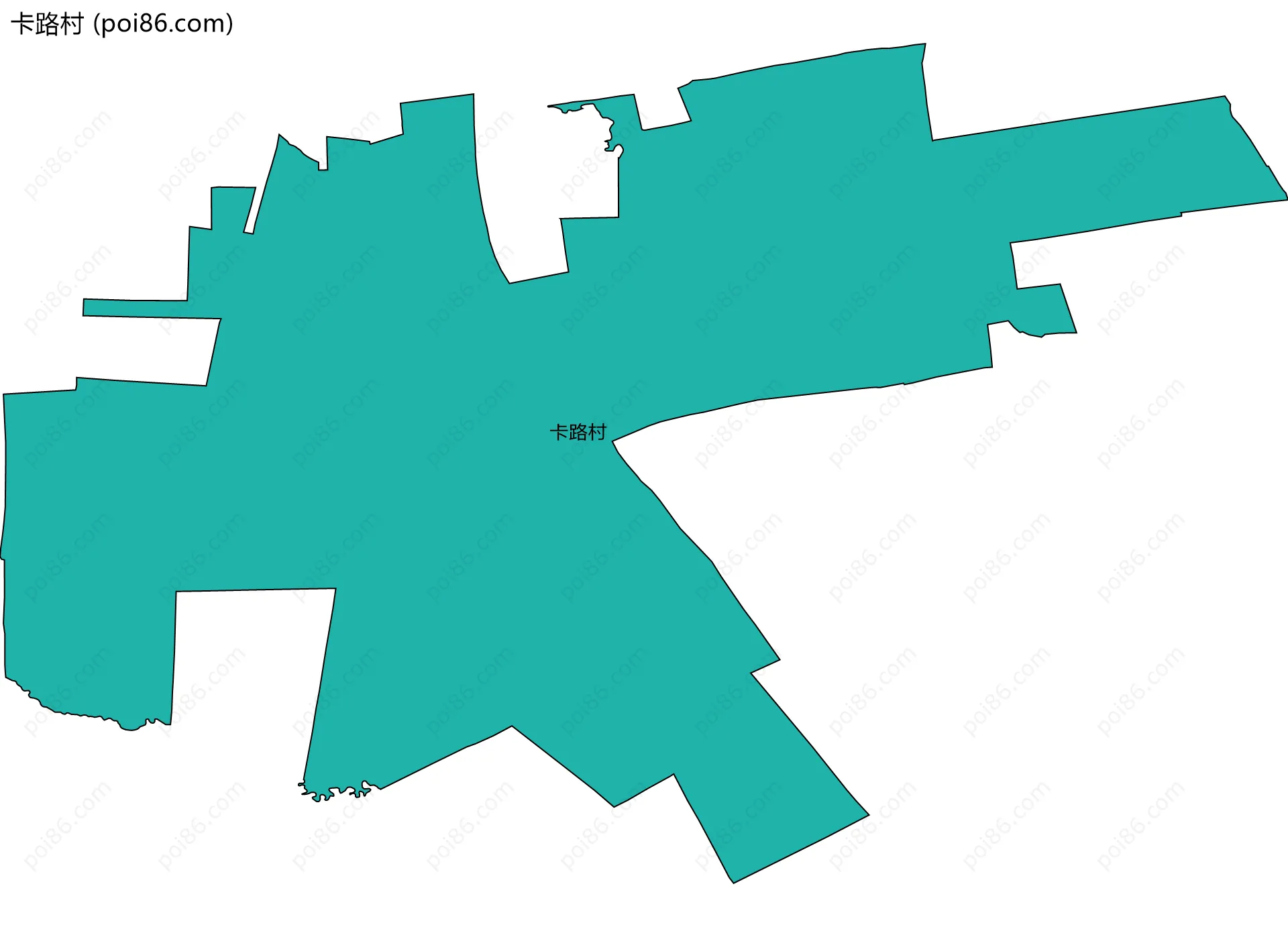 卡路村边界地图