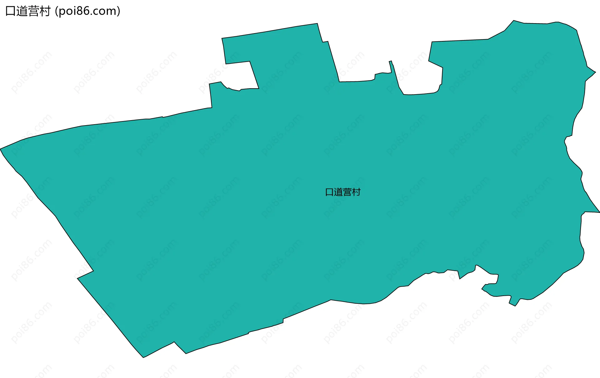 口道营村边界地图